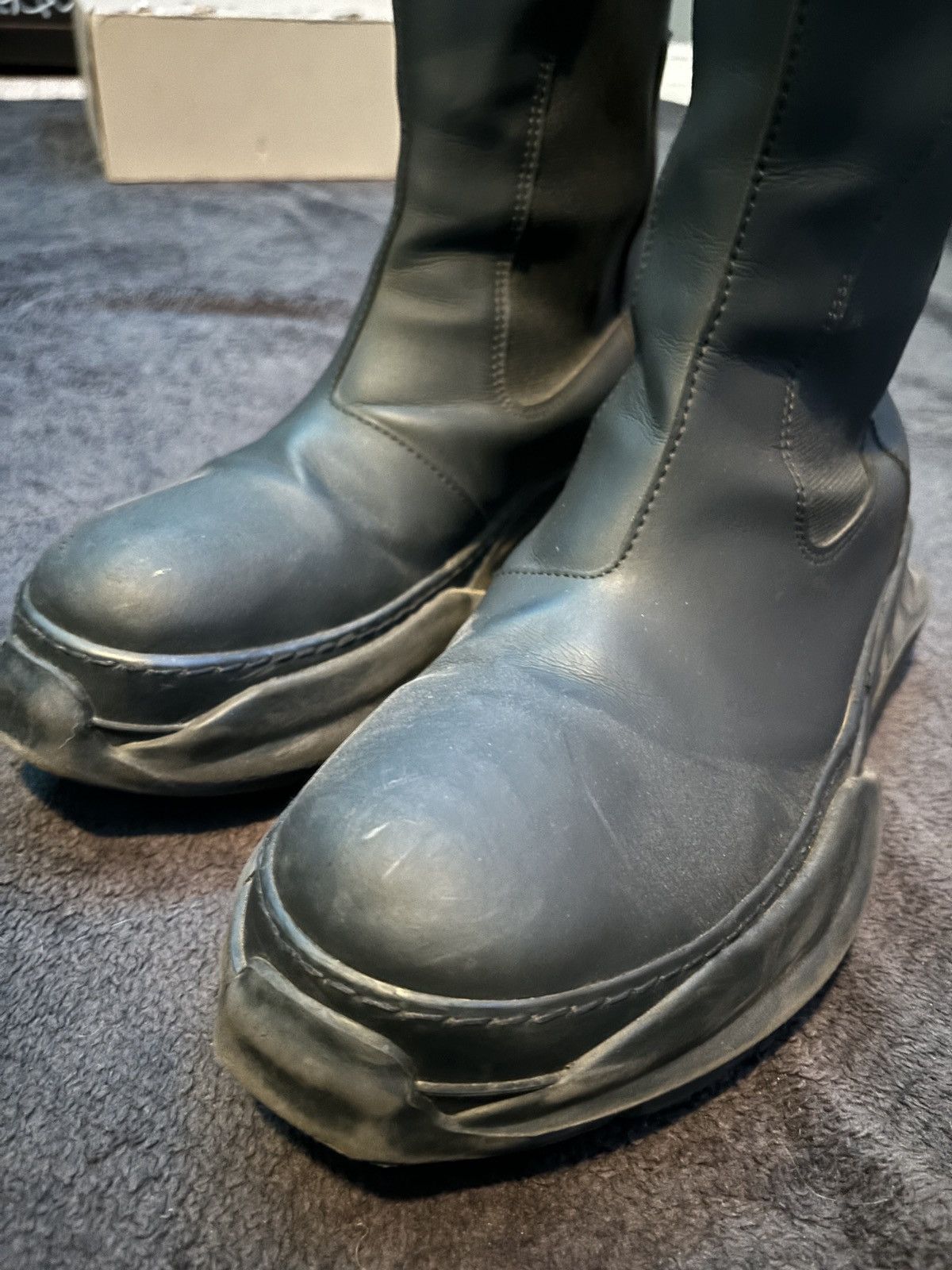 Japanese Brand × Rick Owens × Rick Owens Drkshdw Rick Owens Abstract Beatle boots Size US 10.5 / EU 43-44 - 2 Thumbnail