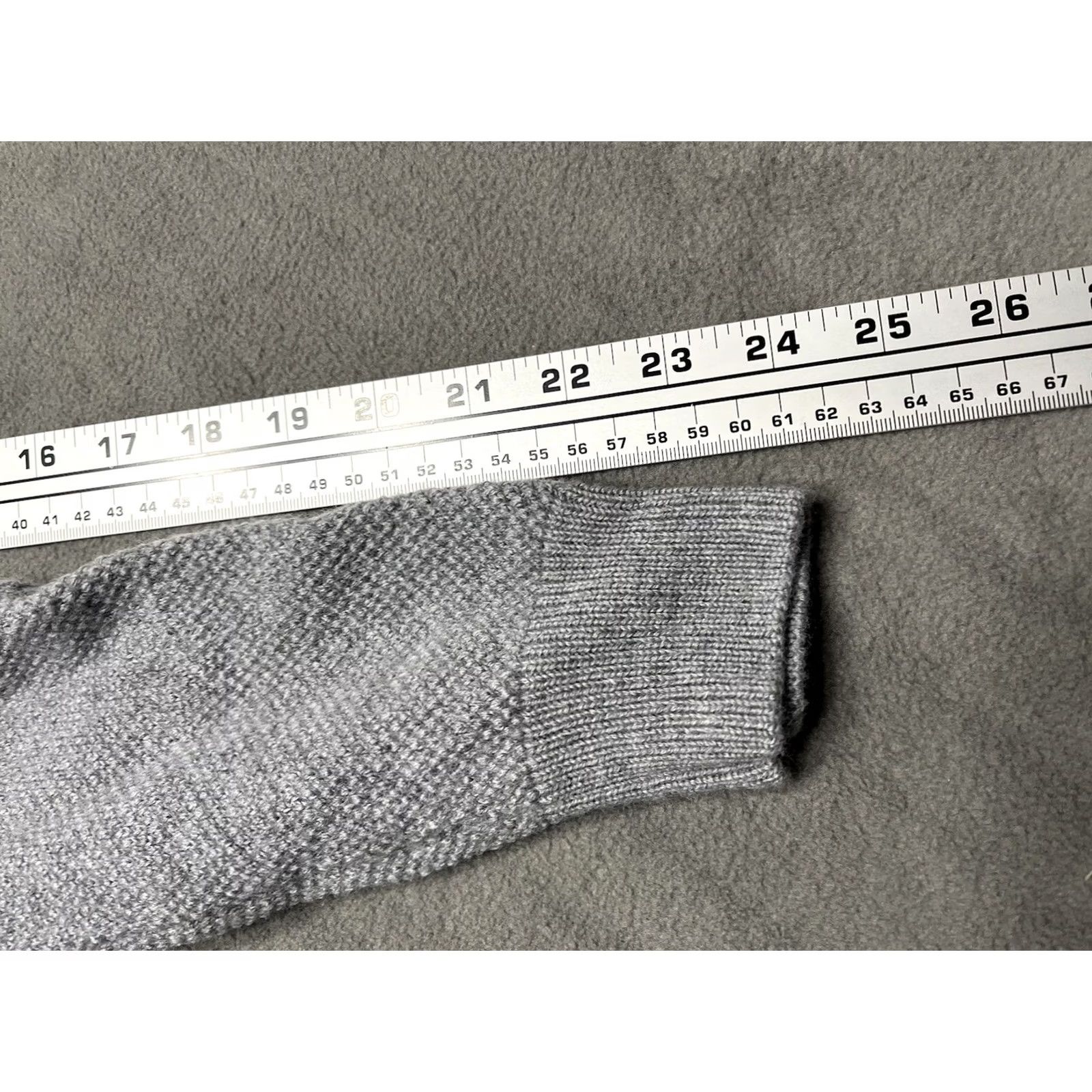 Murano Murano Womens Sweater V-Neck Pullover Wool Size L Gray Regular Long Sleeve Size L / US 10 / IT 46 - 8 Thumbnail