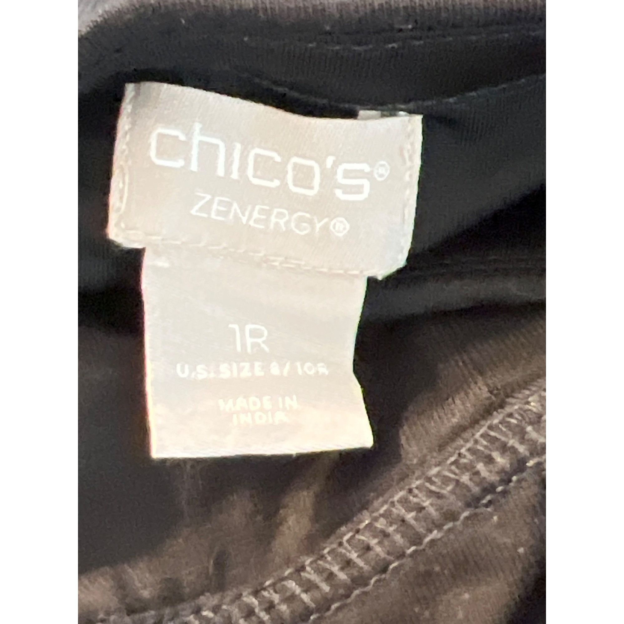 Chicos Chicos Zenergy Black Athletic Leggings Side Pockets High Wai Size 30" / US 8 / IT 44 - 5 Thumbnail