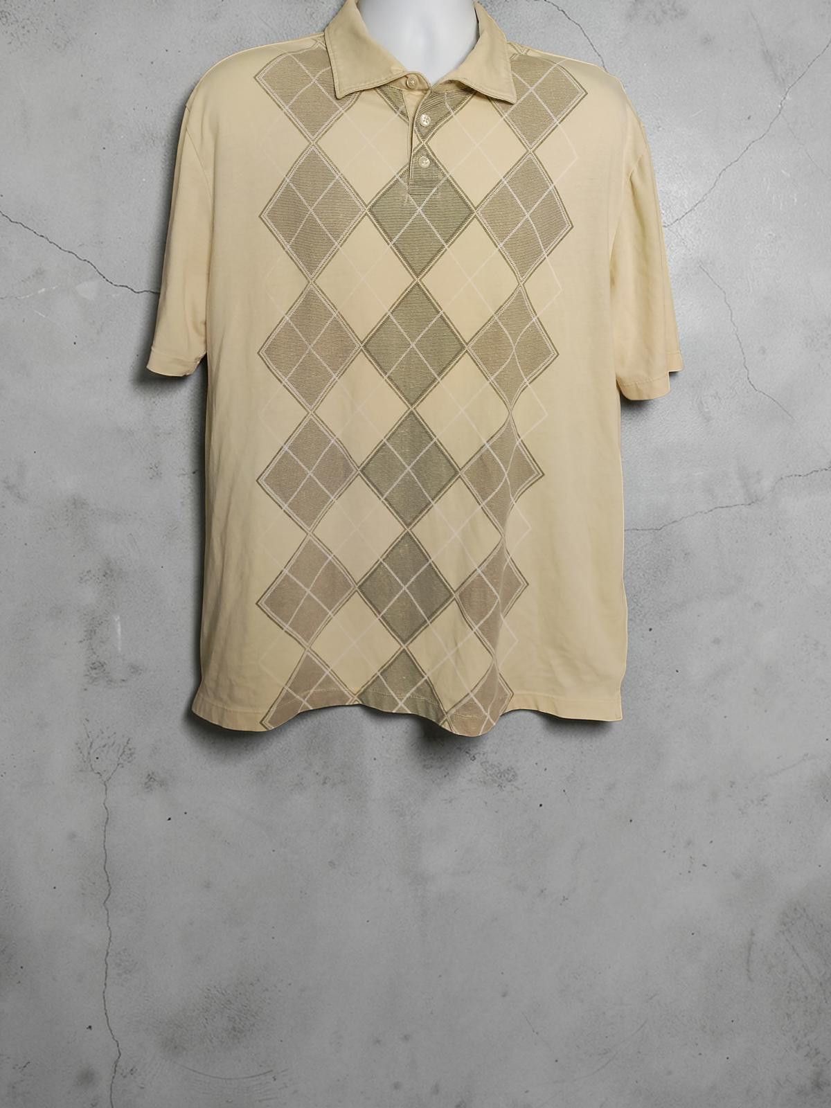 Other Men's Size XL Beige Argyle Polo Shirt by JOE Joseph Abboud Size US XL / EU 56 / 4 - 3 Thumbnail