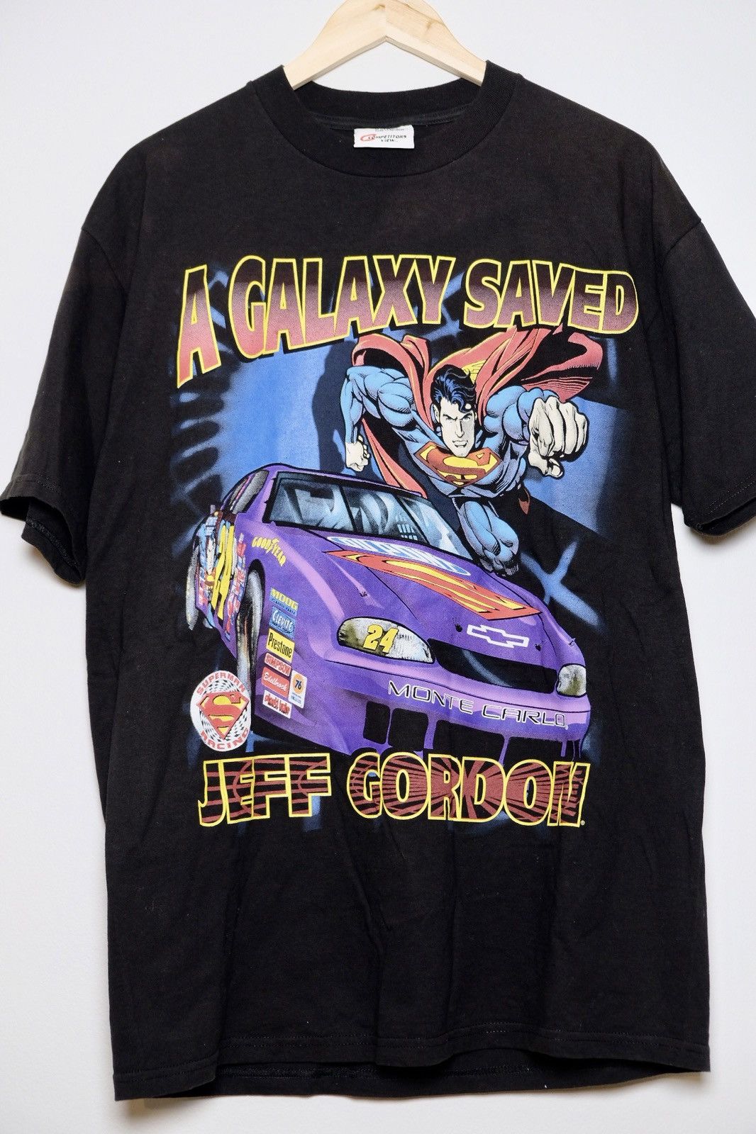 NASCAR × Vintage Vintage 1999 Nascar Jeff Gordon x Superman t-shirt Size US L / EU 52-54 / 3 - 3 Thumbnail