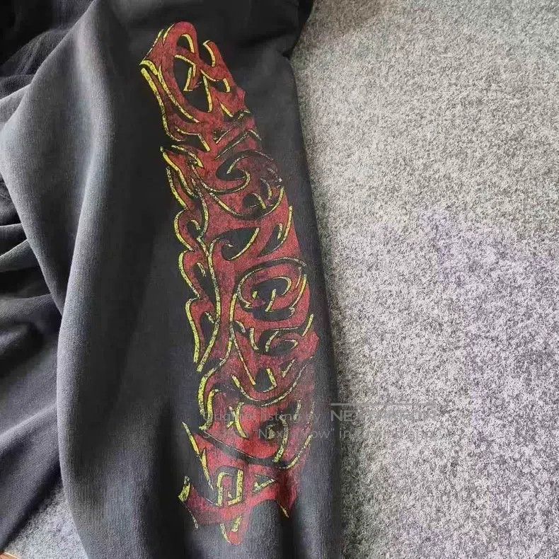 Balenciaga Balenciaga Black Flame Zipper Hoodie Jacket Size US S / EU 44-46 / 1 - 5 Thumbnail