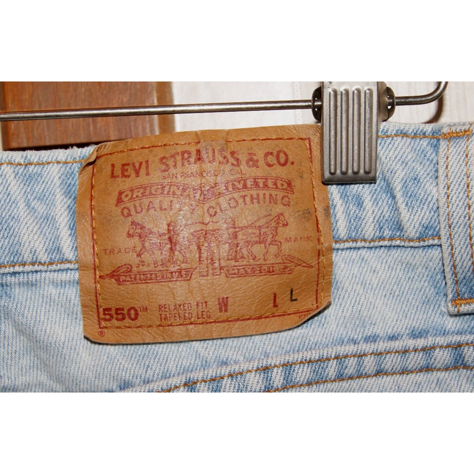 Levi's VTG Levi's 550 Jeans Womens L Relaxed Tapered Leg High Rise Size 32" / US 10 / IT 46 - 4 Thumbnail