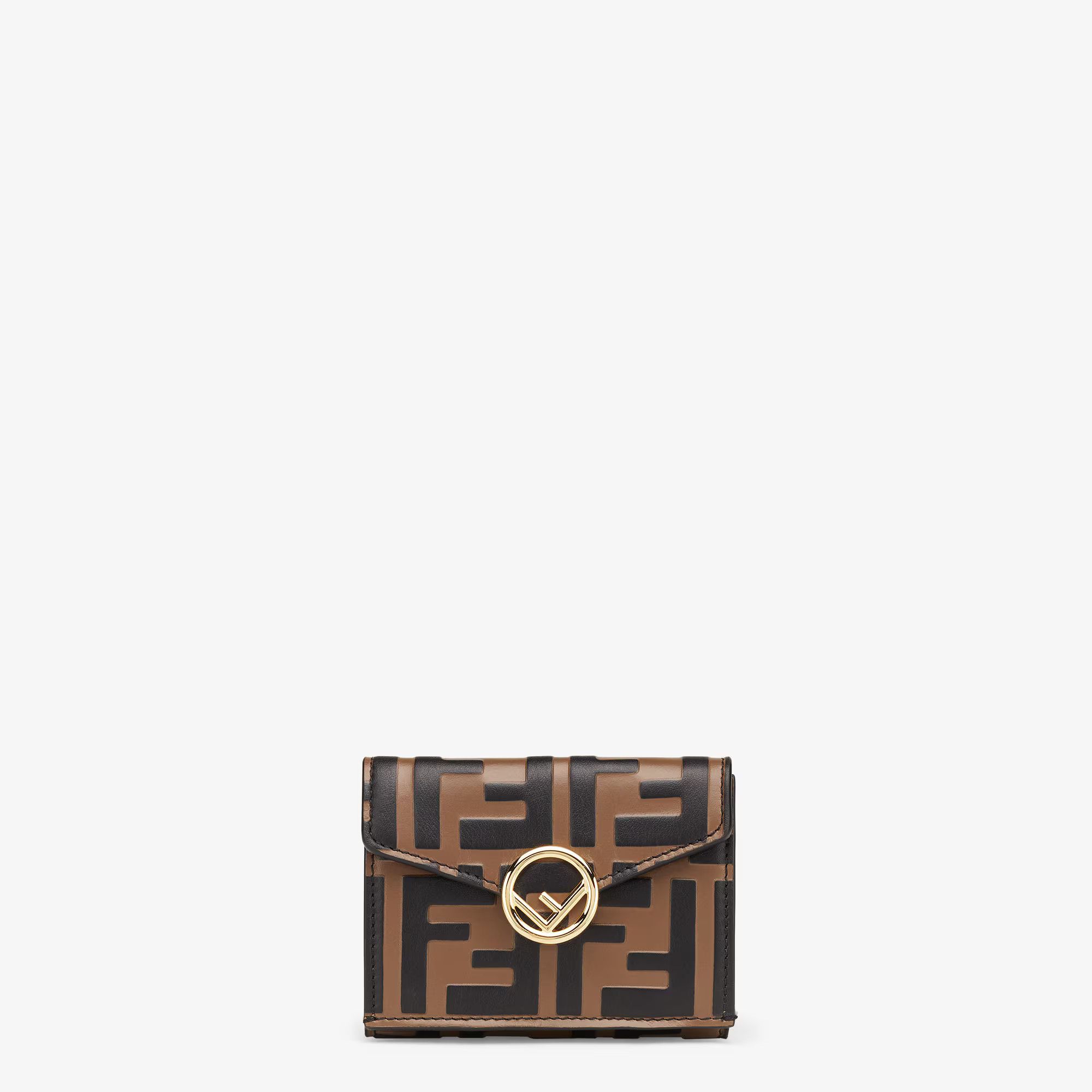 o1s1wg111225 Size: OS/Micro Trifold in Brown/Black