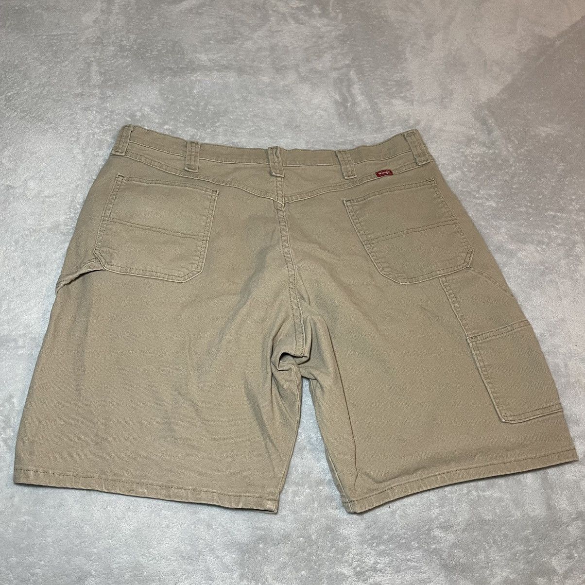 Wrangler Vintage Wrangler Mens Carpenter Shorts Tan Khaki 40 Y2K Size US 39 - 2 Thumbnail