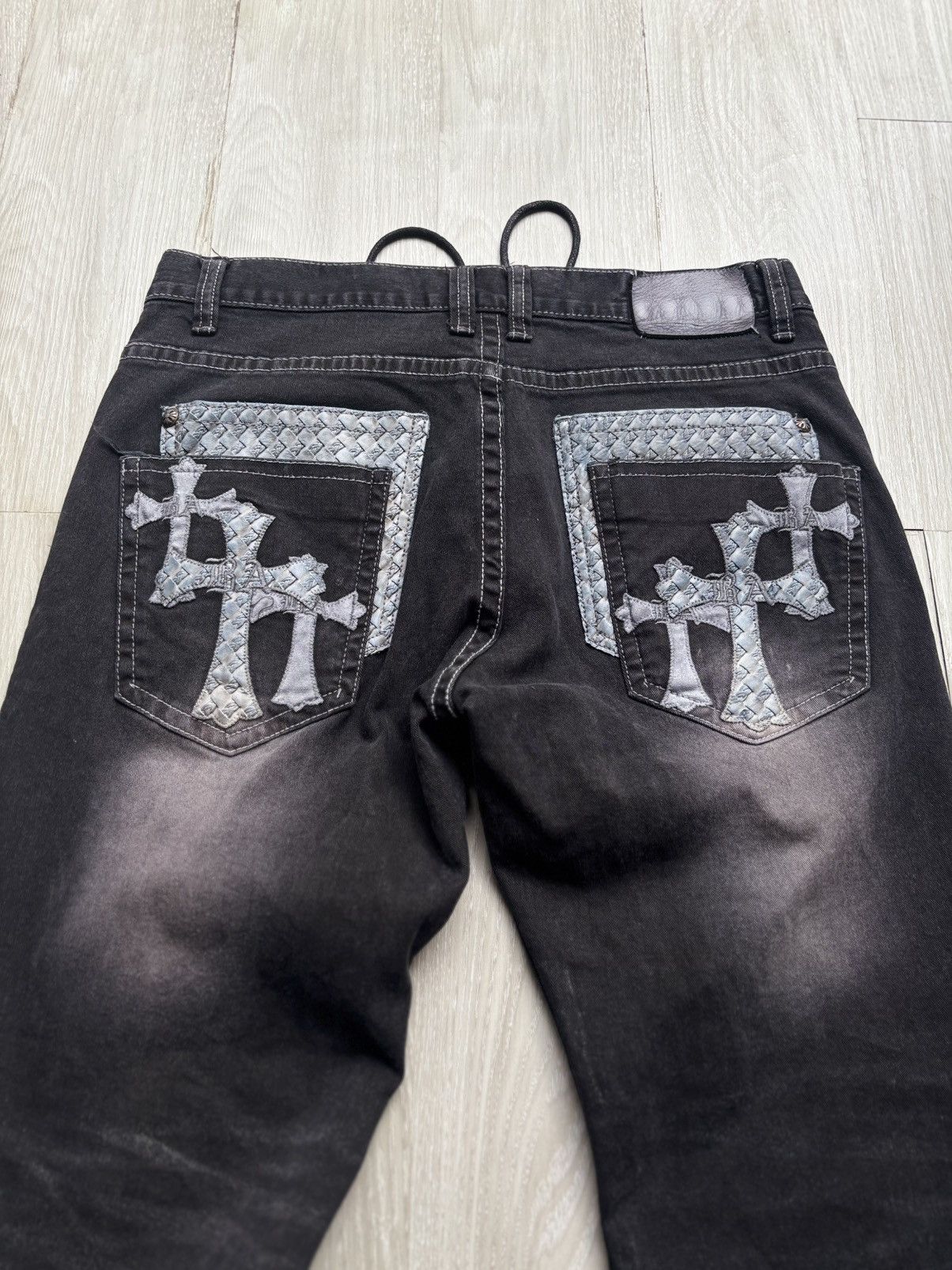 Japanese Brand Re ambition lace-up baggy jeans Size US 30 / EU 46 - 6 Thumbnail