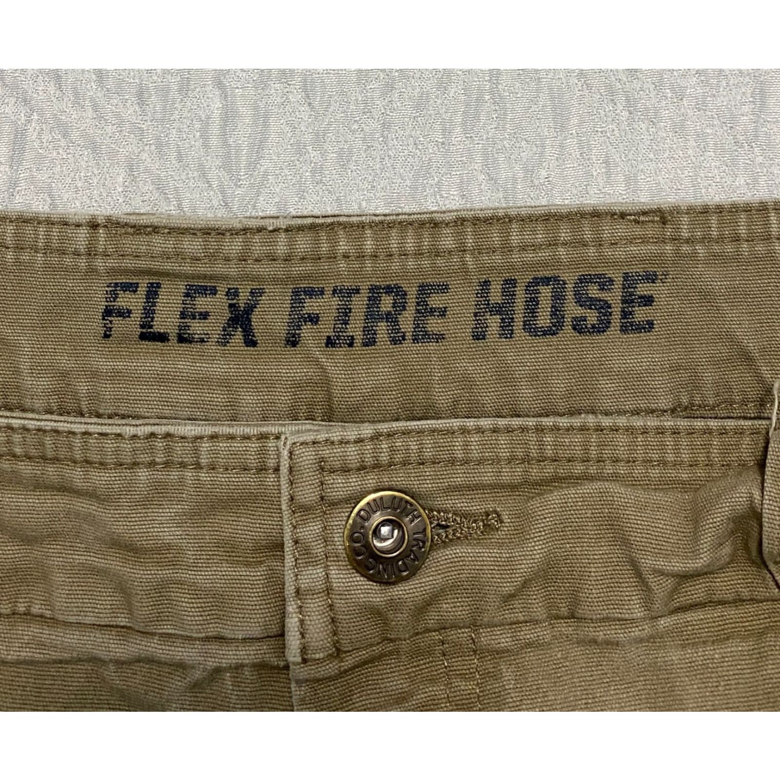 Vintage Duluth Trading Flex Fire Hose Cargo Pants Mens 36×31 Brown Canvas Workwear Relaxed Straight Front Baggy Cargo Pocket Shirt? Size US 36 / EU 52 - 5 Thumbnail