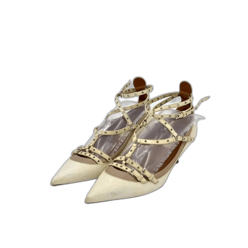 Valentino Beige Strappy High Heel Shoes