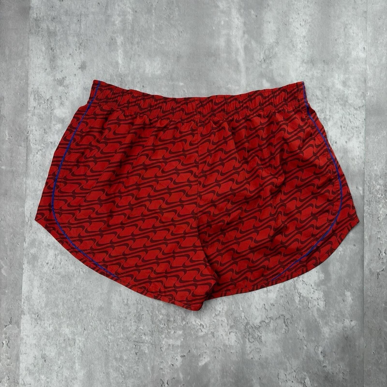 Nike Y2K Red Nike Grunge Dri Fit Mini Running Shorts Size 36" / US 14 / IT 50 - 5 Thumbnail