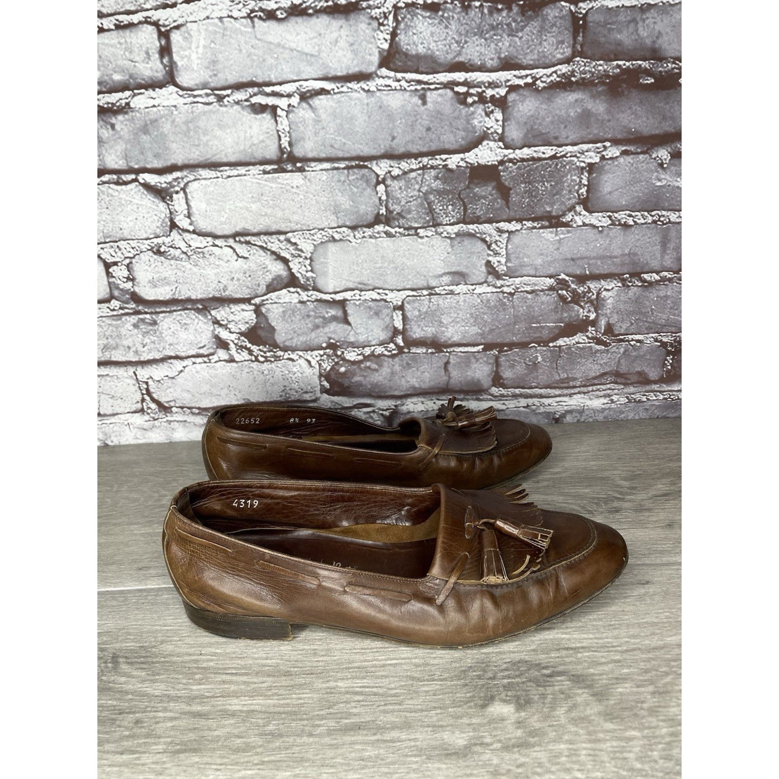 Moreschi Moreschi Brass Boot Brown Leather VTG Tassel Loafer Dress Sh Size US 8.5 / EU 41-42 - 16 Thumbnail
