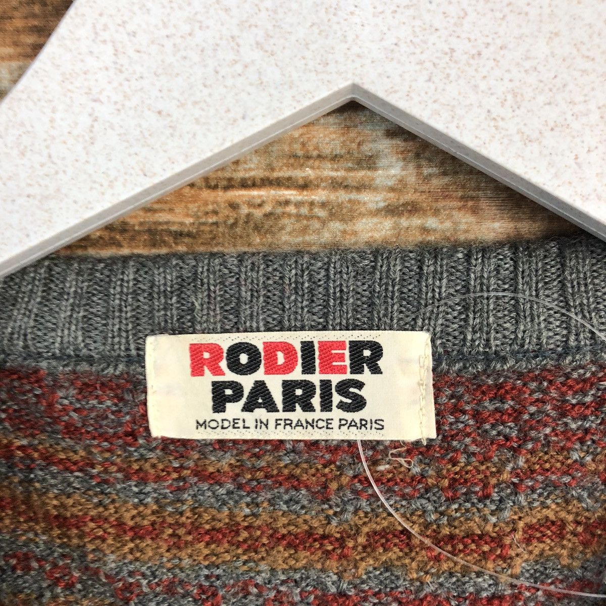 Homespun Knitwear × Japanese Brand Rodier Paris vintage Brown Vest Knitwear #A1379 Size XS / US 0-2 / IT 36-38 - 7 Thumbnail