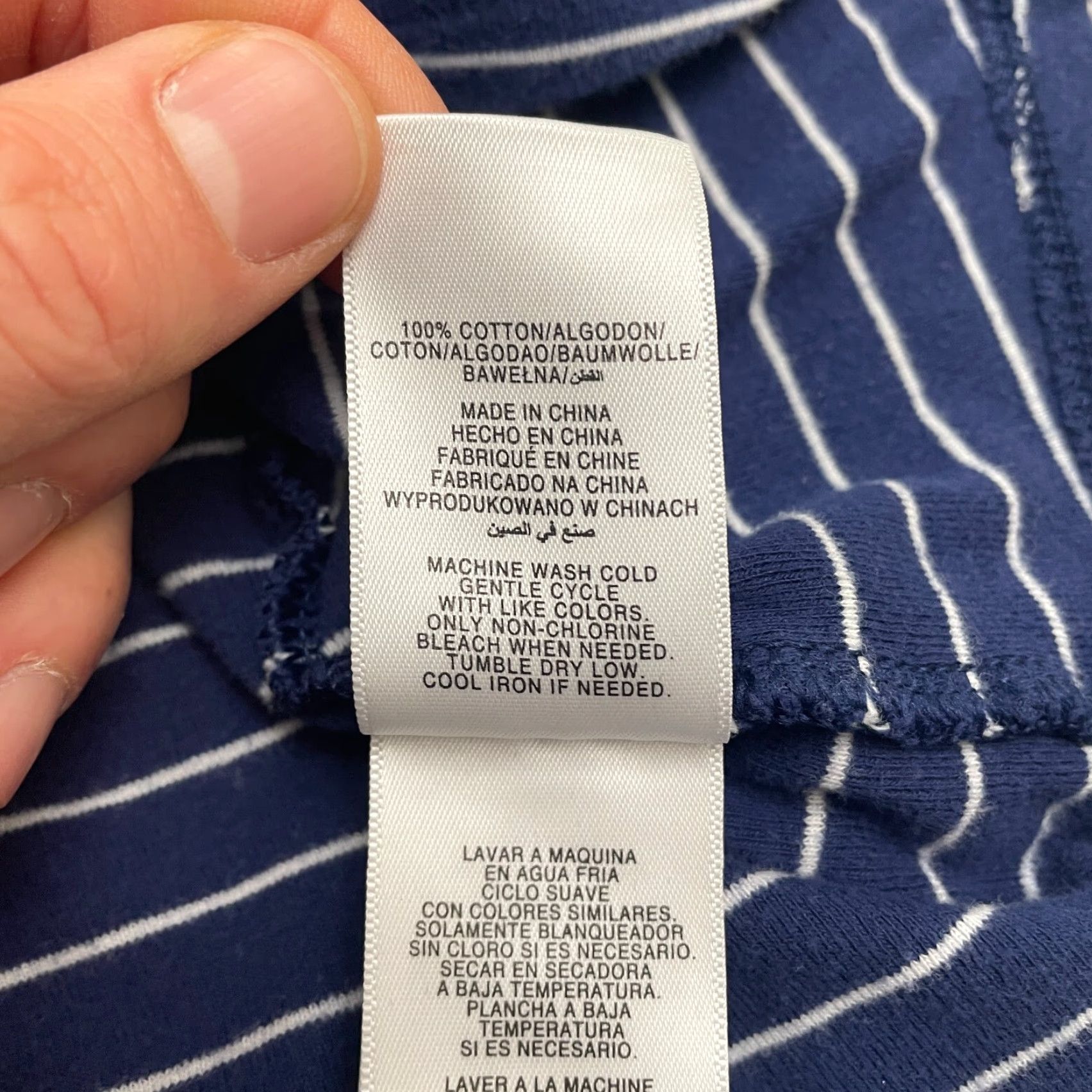Jones New York Jones New York T-Shirt Womens 3X Striped Short Sleeve Round Neck Blue White Size XXL / US 16-18 / IT 52-54 - 6 Thumbnail