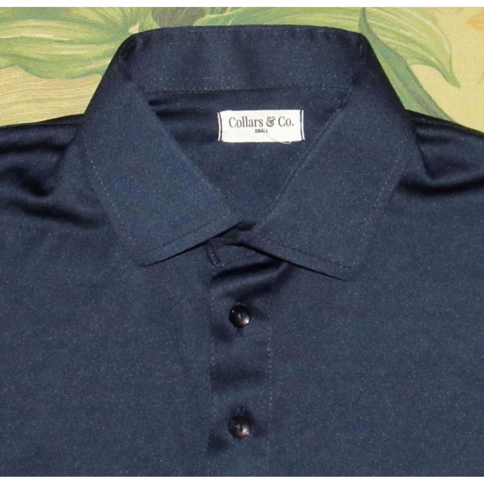 CO COLLARS & CO Navy Blue Short Sleeve Polo Shirt Small Mens Shirt XS? Size US S / EU 44-46 / 1 - 2 Thumbnail