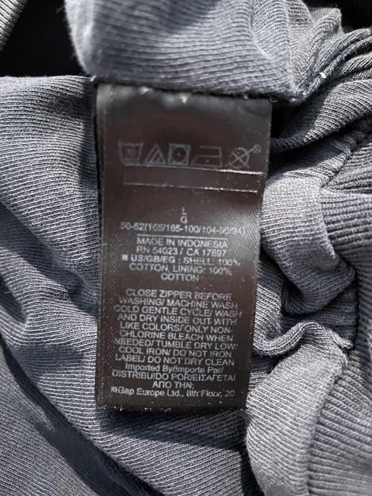 Balenciaga × Gap × Yeezy Yeezy Gap Zip Up Hoodie Poetic Black Large Size US L / EU 52-54 / 3 - 5 Thumbnail