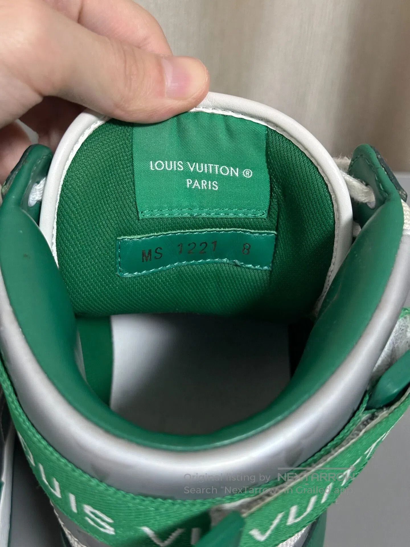 Louis Vuitton Louis Vuitton Rivoli Gray Green Sneakers. Size US 8 / EU 41 - 7 Thumbnail
