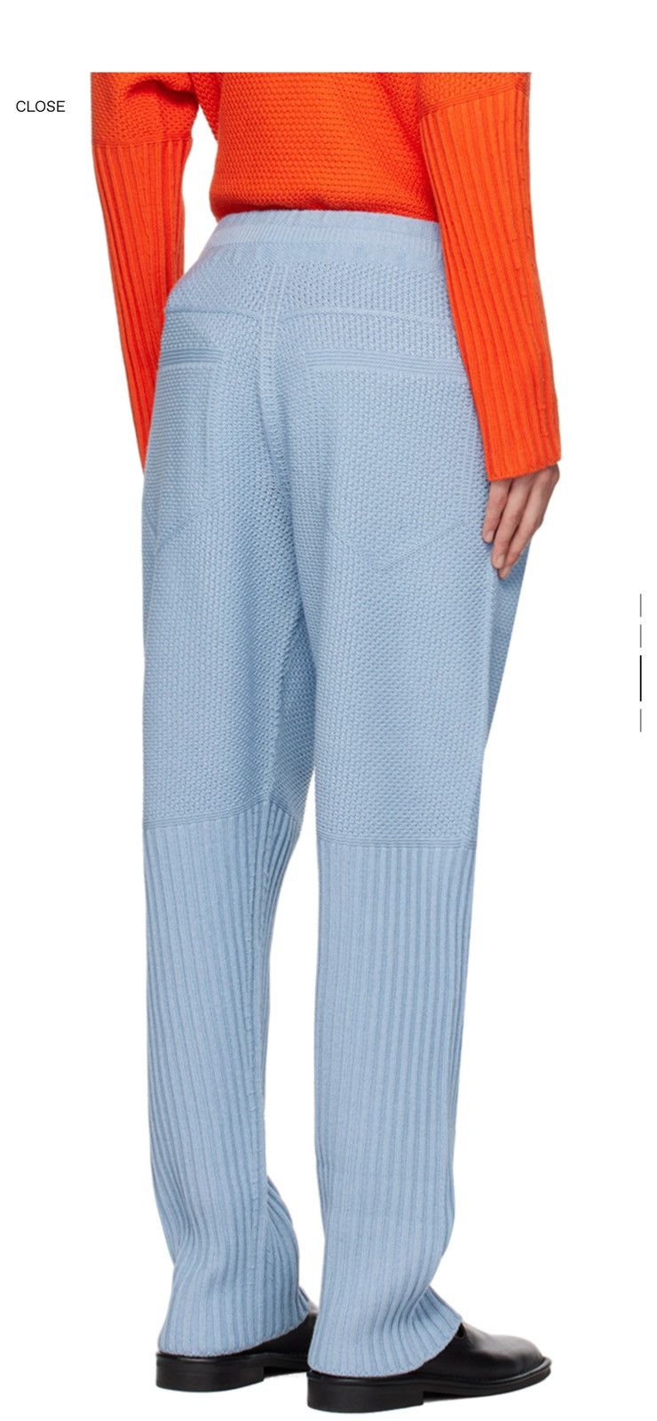 Homme Plisse Issey Miyake HOMME PLISSÉ ISSEY MIYAKE Blue Rustic Sweatpants Size US 32 / EU 48 - 8 Thumbnail