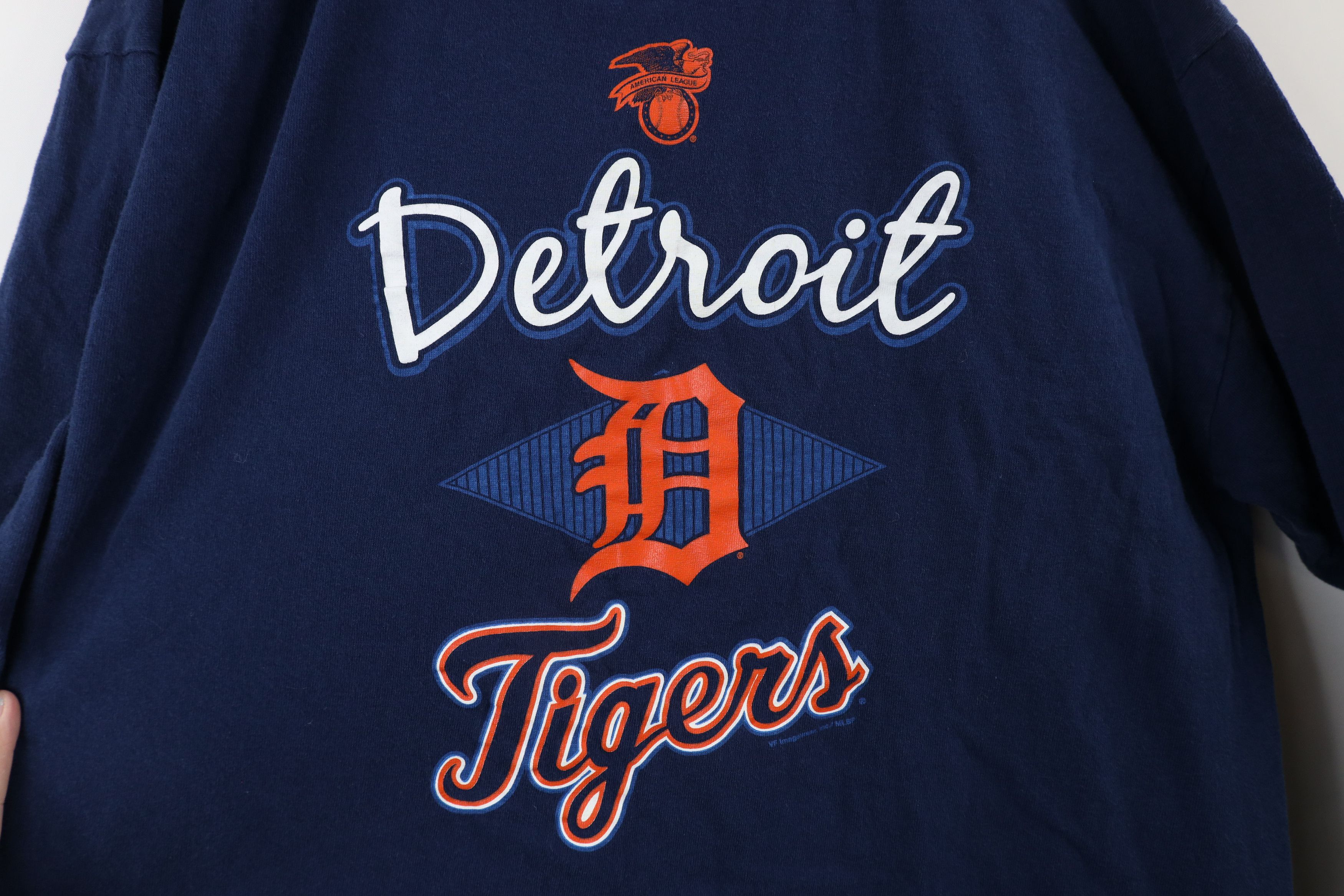 Vintage Vintage Detroit Tigers Baseball Long Sleeve T-Shirt Blue Size US XL / EU 56 / 4 - 4 Thumbnail