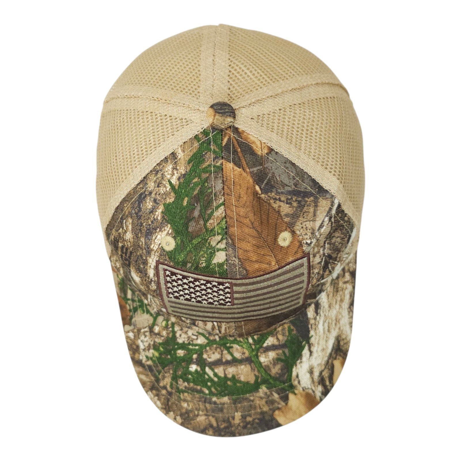 Other Realtree Edge Camo Hat Snapback Cap US Flag Patch Mesh Truck Size ONE SIZE - 6 Thumbnail