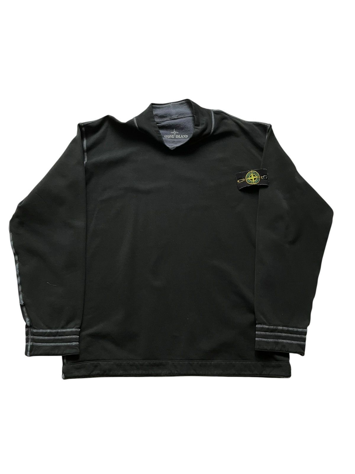 Stone Island Stone Island Archive Crewneck Turtleneck Black vintage patch Size US XL / EU 56 / 4 - 1 Thumbnail