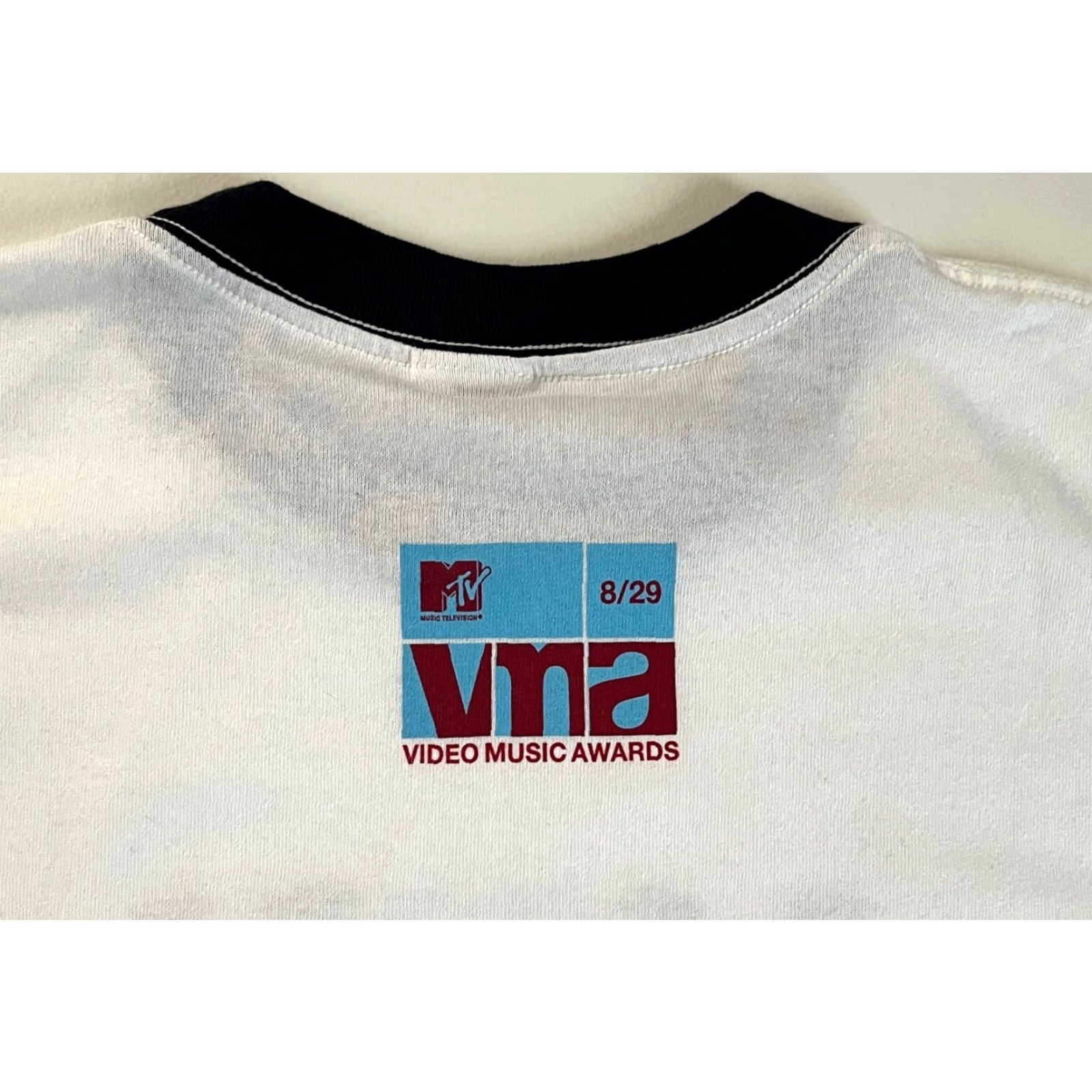 Anvil VINTAGE MTV Video Music Awards Anvil T-Shirt Unisex Adults Short Sleeve Crew Neck White Velvet Print Sz L NOS Size US L / EU 52-54 / 3 - 3 Thumbnail