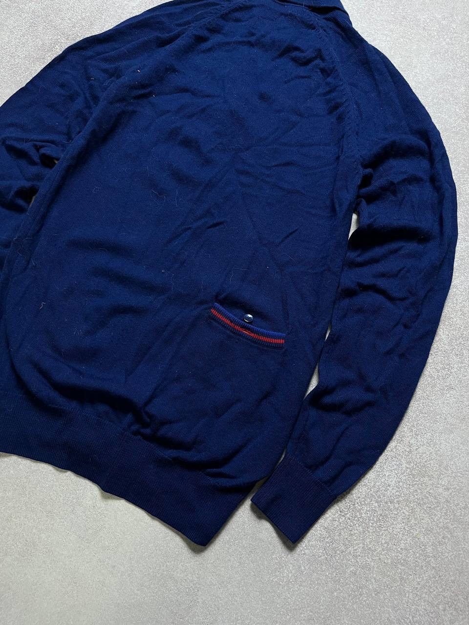 Fred Perry × Vintage Vintage Fred Perry Bradley Wiggins Wool Zip Sweater S Size US S / EU 44-46 / 1 - 4 Thumbnail