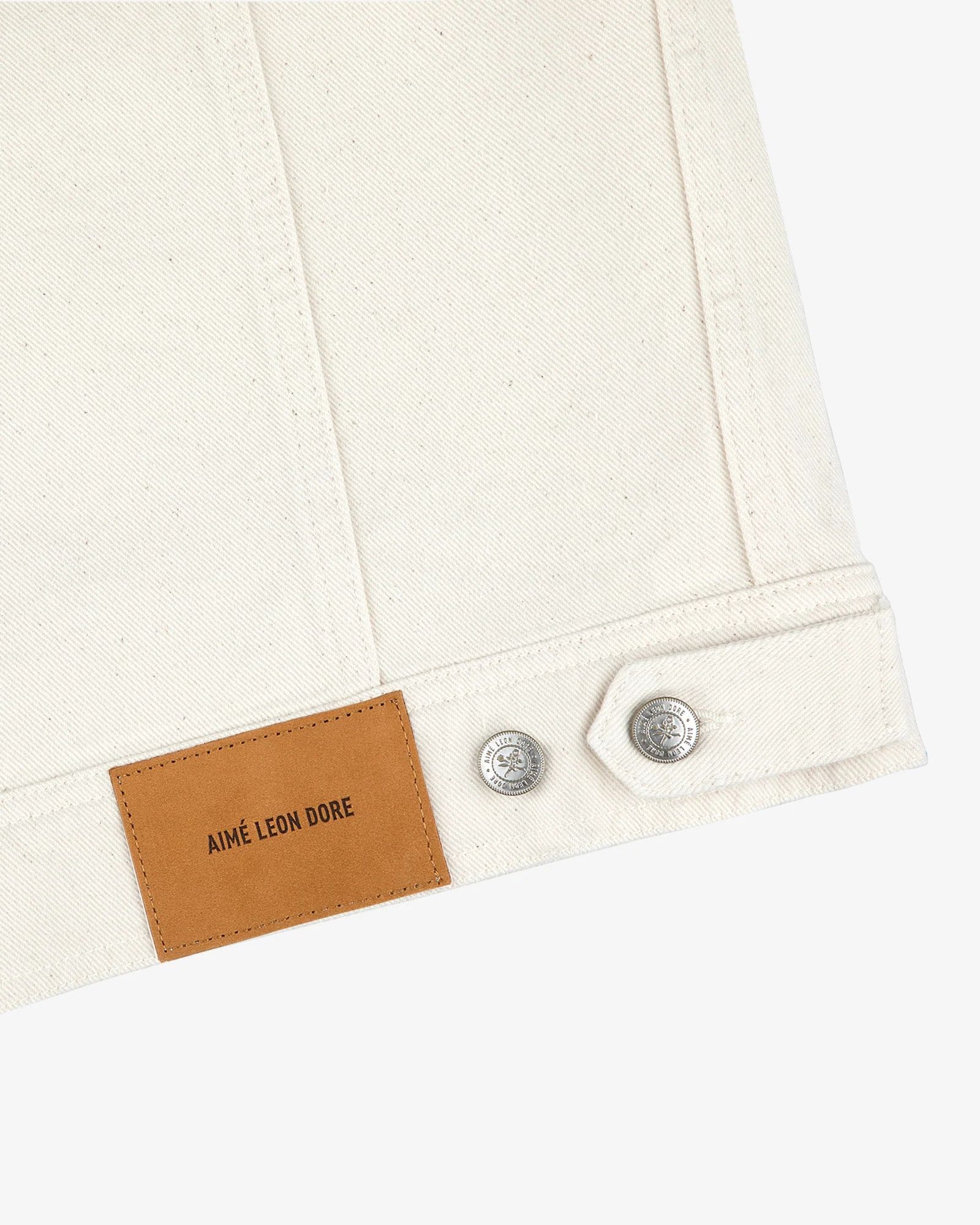 Aime Leon Dore o1mle0725 Denim Trucker Jacket in Natural Size US M / EU 48-50 / 2 - 6 Thumbnail