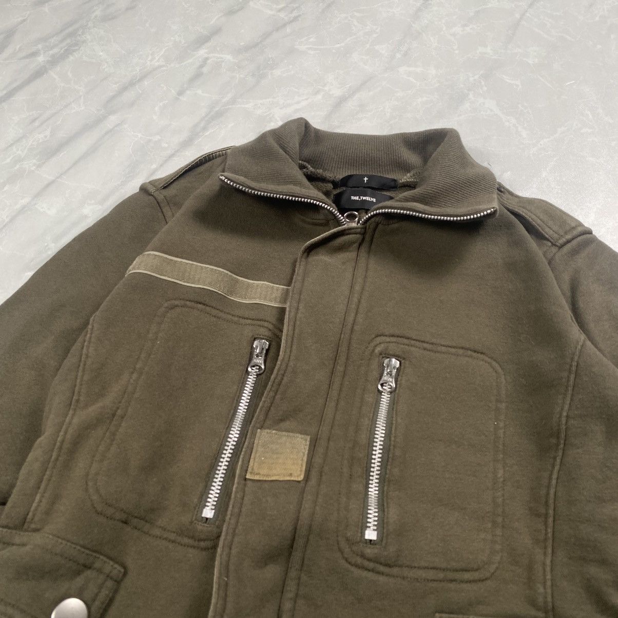 Japanese Brand Rare The Twelve Cross Army Zip Up Sweater Jacket Size S / US 4 / IT 40 - 4 Thumbnail