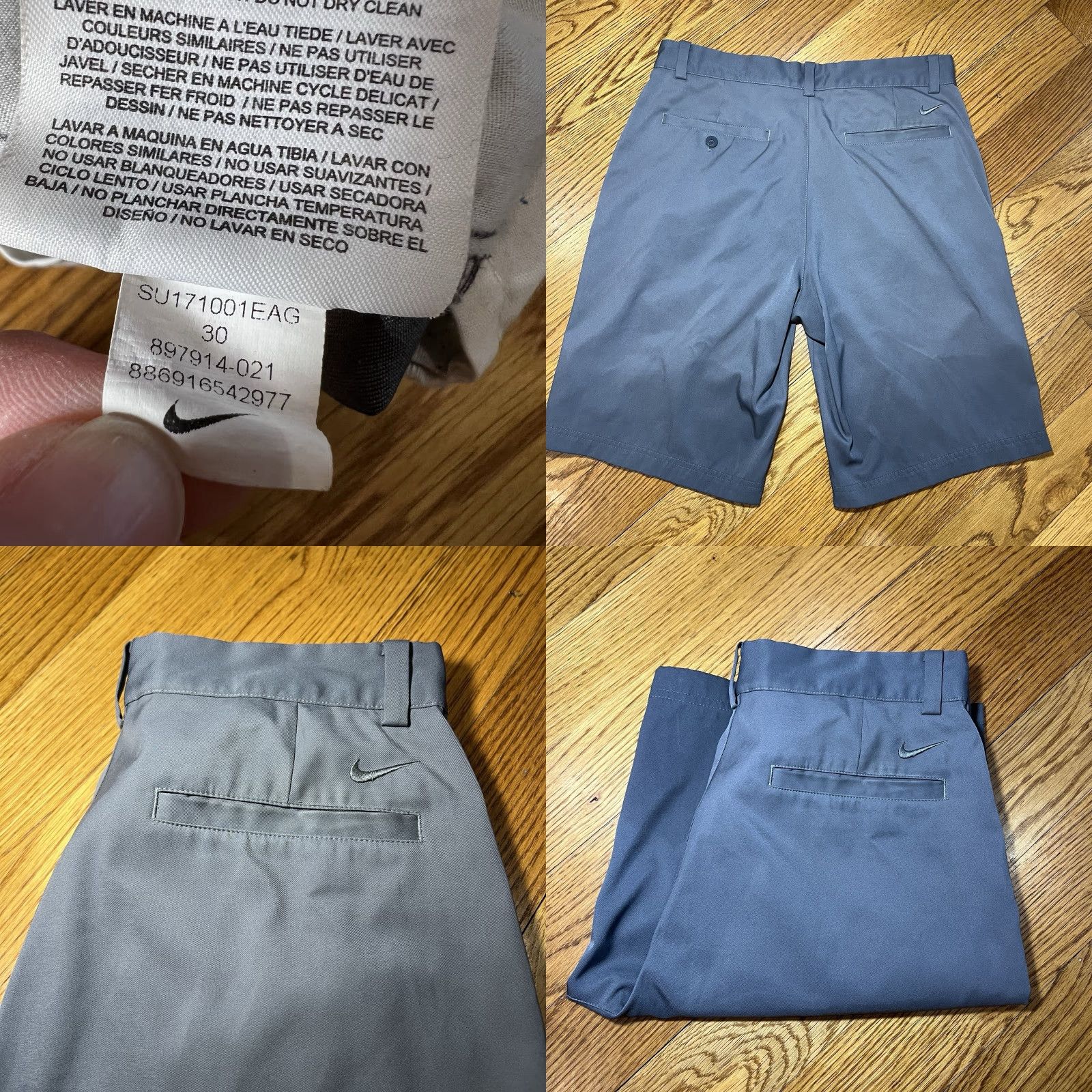 Nike VINTAGE Nike Men’s Golf Shorts Chino Style Size 30 Gray Lightweight Casual Summer Size US 30 / EU 46 - 8 Thumbnail