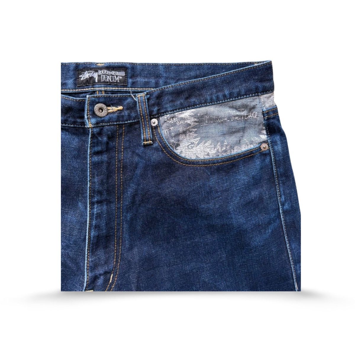 Stussy Vintage Stussy Japan "Increase the Peace" Denim Pants Size US 36 / EU 52 - 6 Thumbnail