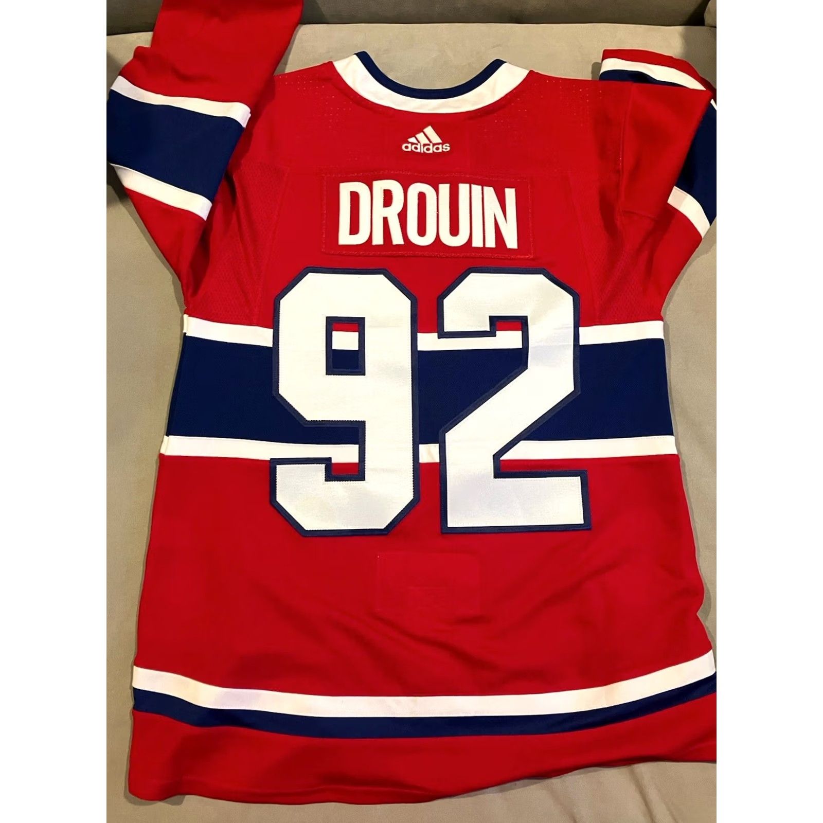 Adidas adidas Montreal Canadiens Jonathon Drouin #92 Jersey Men's 46 Red Climalite Hockey Slim Sports Size US XXL / EU 58 / 5 - 7 Thumbnail