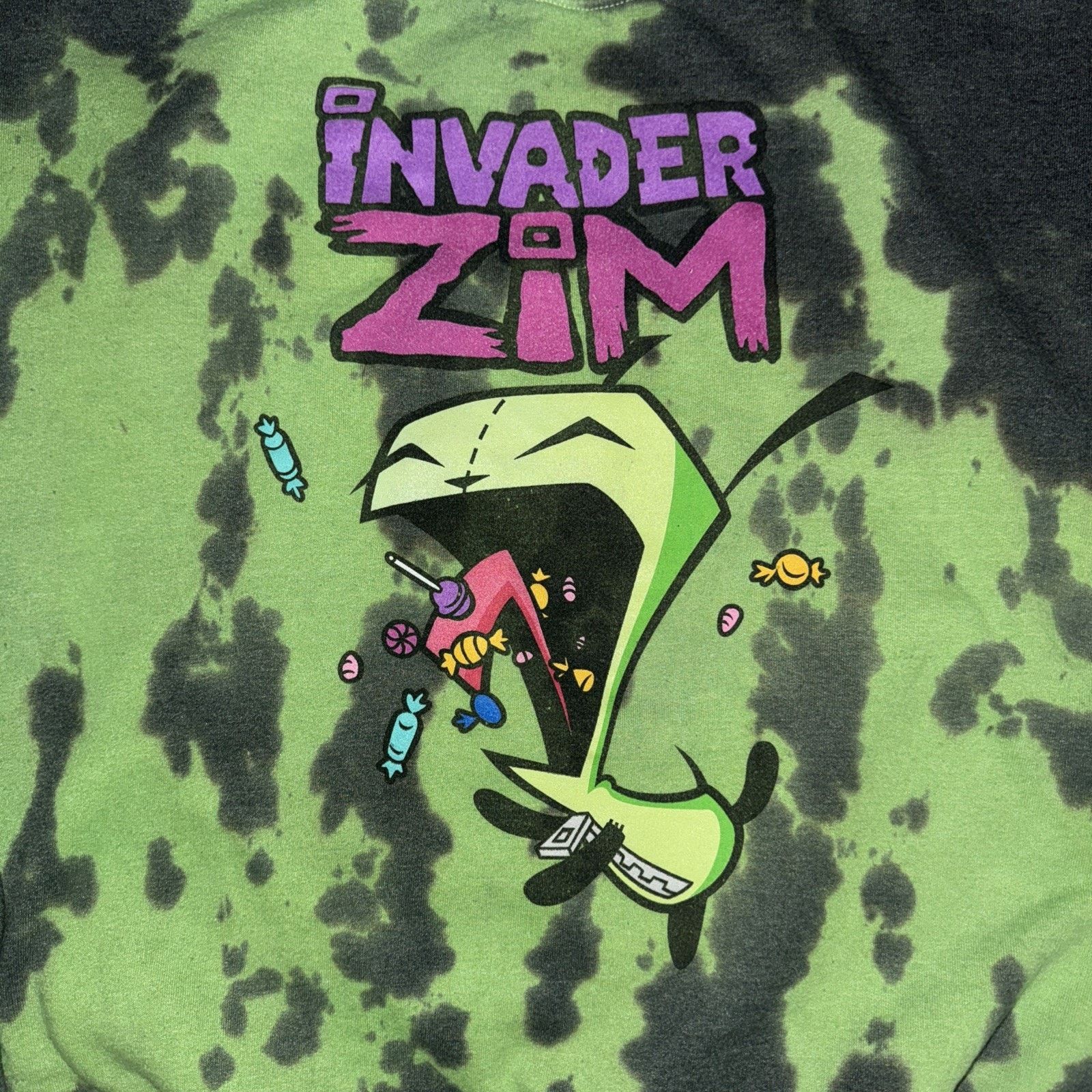 Cartoon Network × Nickelodeon × Vintage Invader Zim Crewneck Sweater Green Large 24x26 Size US L / EU 52-54 / 3 - 2 Thumbnail