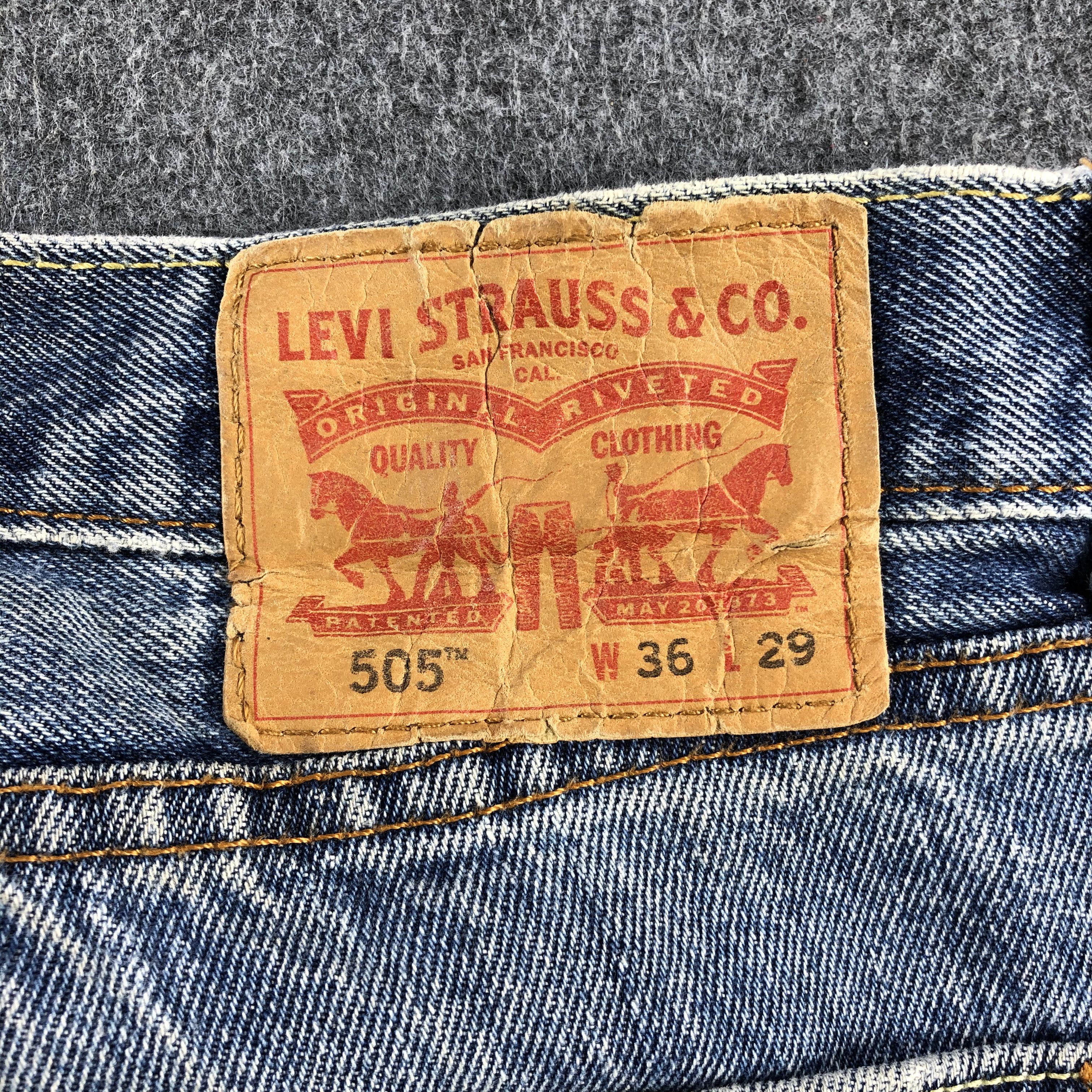 Levi's Vintage Light Wash Levis 505 Jeans-J2073 Size US 38 / EU 54 - 5 Thumbnail