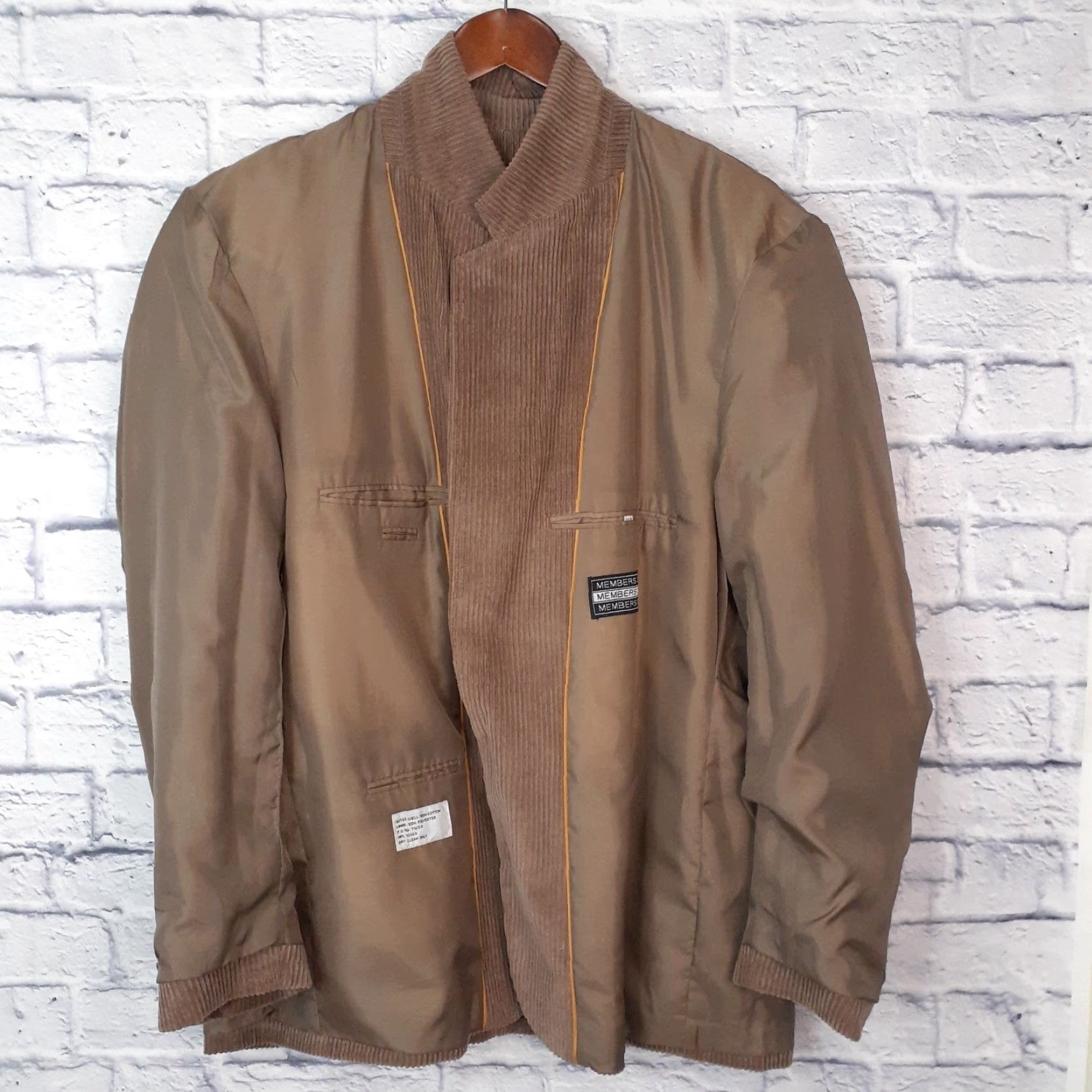 Members Only VINTAGE Members Only Corduroy Sport Coat Jacket Mens 48 Regular Brown Size US M / EU 48-50 / 2 - 5 Thumbnail