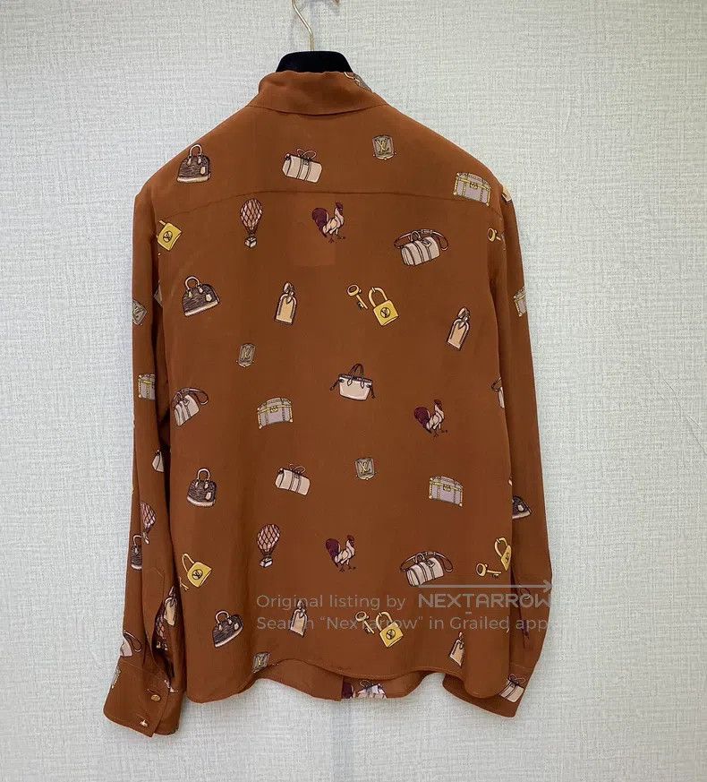 Louis Vuitton Louis Vuitton Silk printed shirt Size XS / US 0-2 / IT 36-38 - 3 Thumbnail