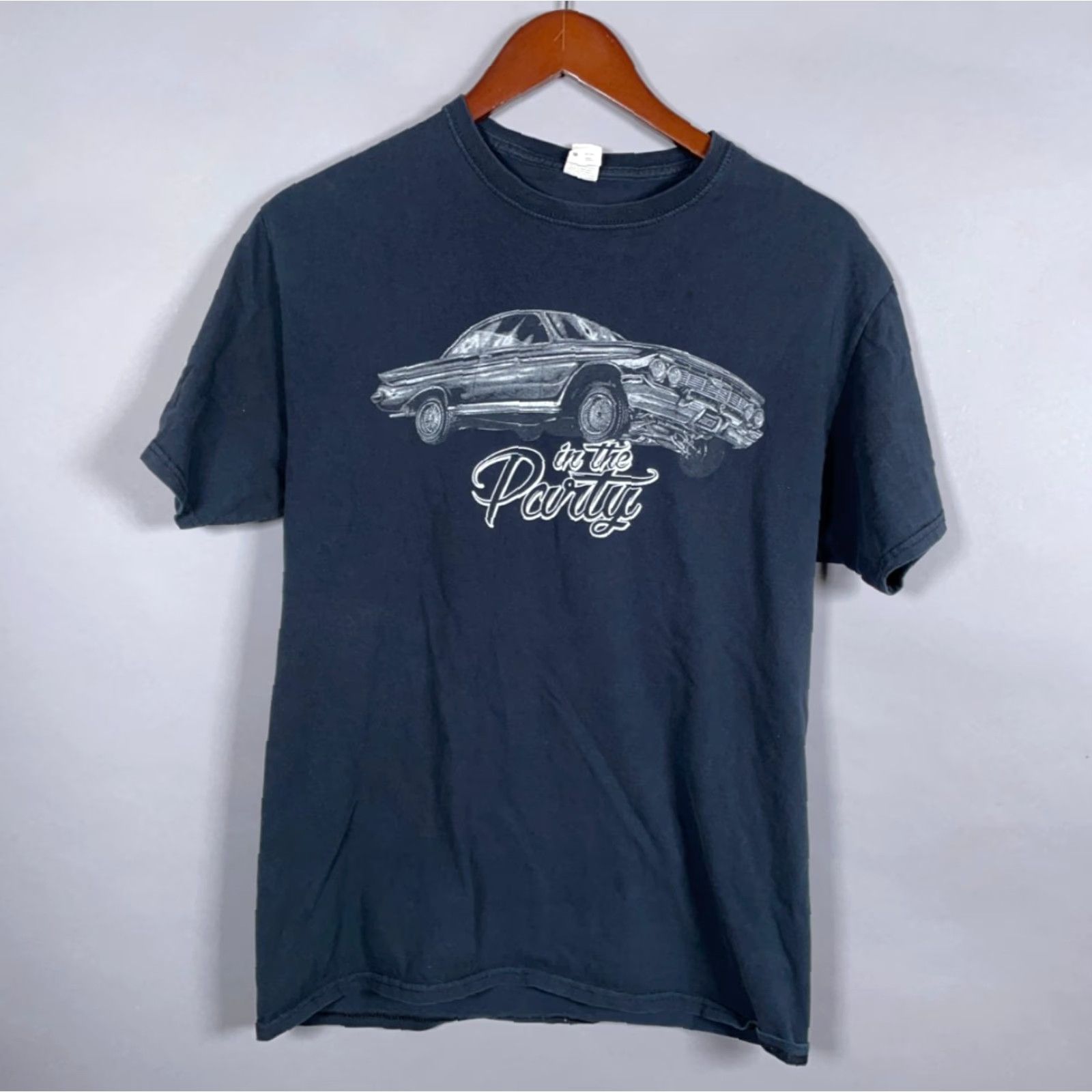 Fruit Of The Loom VINTAGE Fruit of the Loom Men's T-Shirt Adult Small Black Double-Sided Homeboys in the Party 90s Retro Cars Size US S / EU 44-46 / 1 - 2 Thumbnail