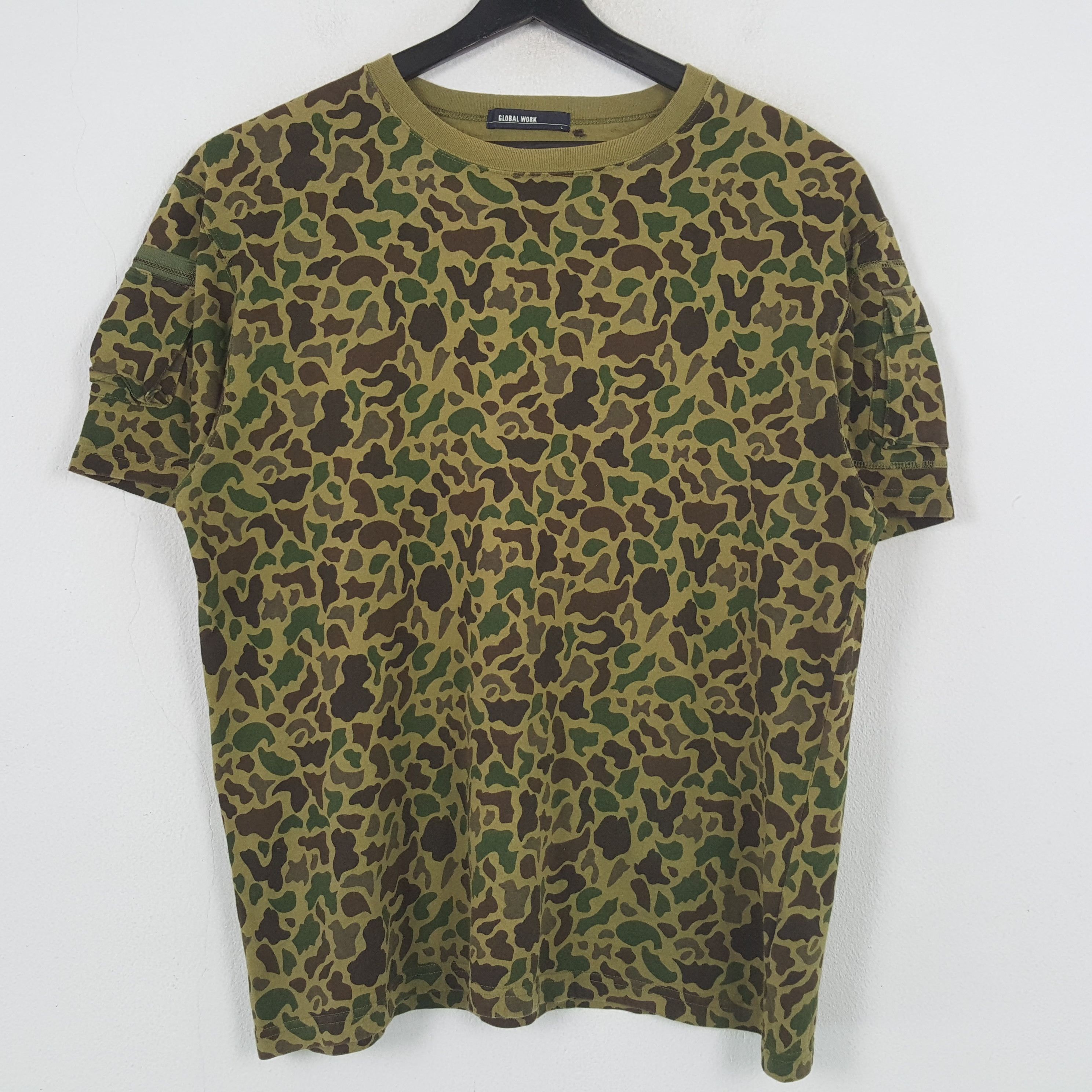 Global Work GLOBAL WORK Camo Design Tshirt C285N25 Size US XL / EU 56 / 4 - 1 Thumbnail