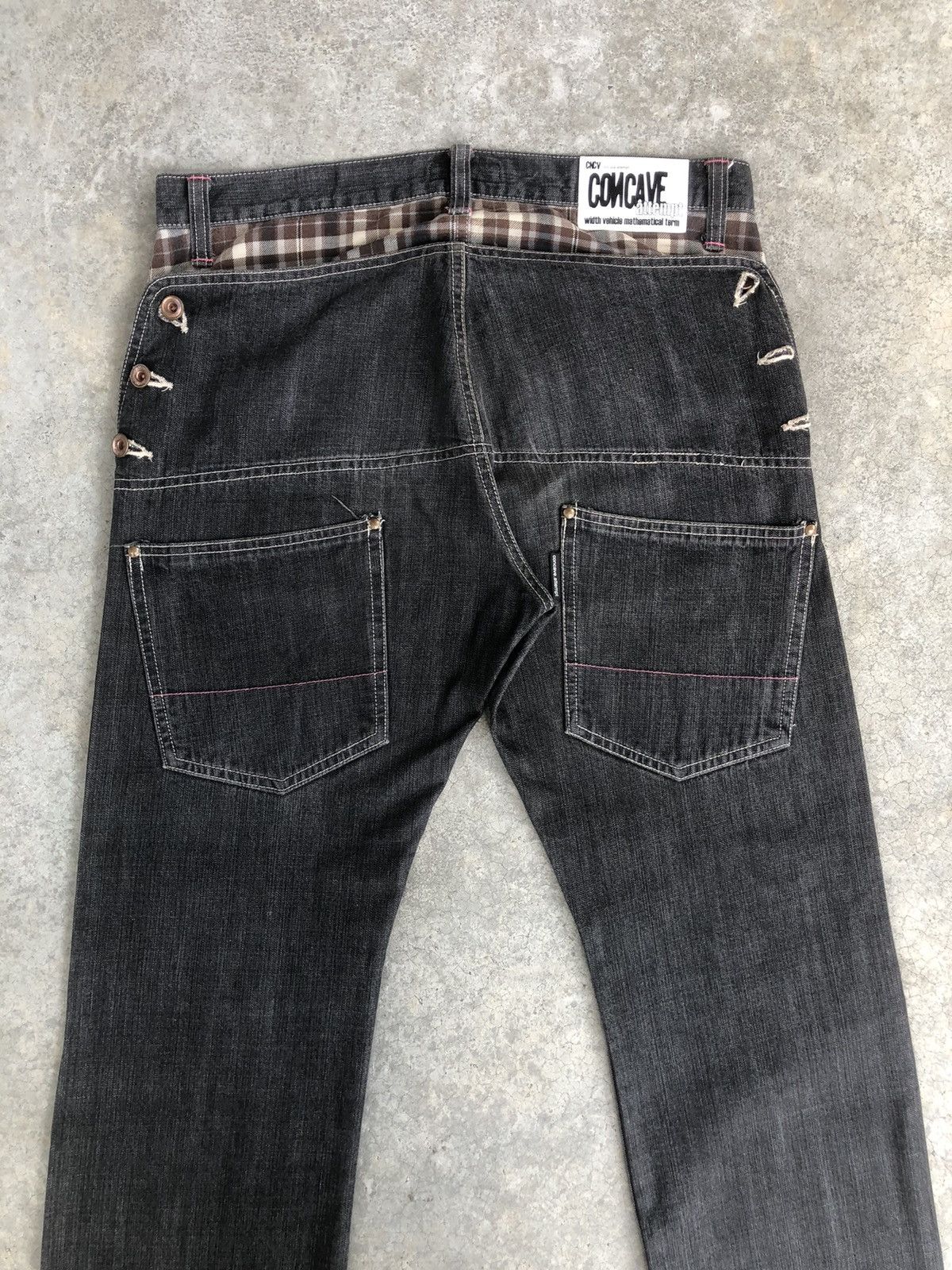 Japanese Brand Japanese Concave Attempt Distressed Jeans Size US 33 - 13 Thumbnail
