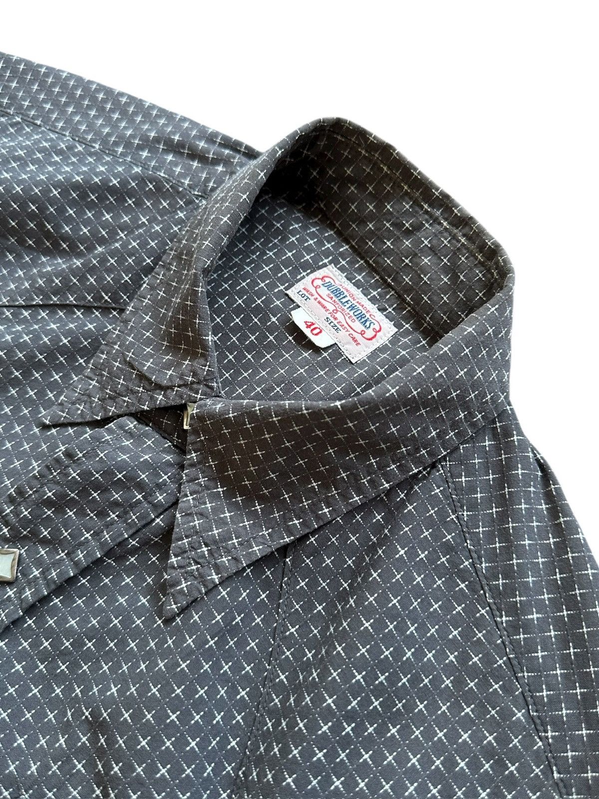 Warehouse & Co. 2010’s Doubleworks by Warehaouse sashiko western shirt Size US M / EU 48-50 / 2 - 4 Thumbnail
