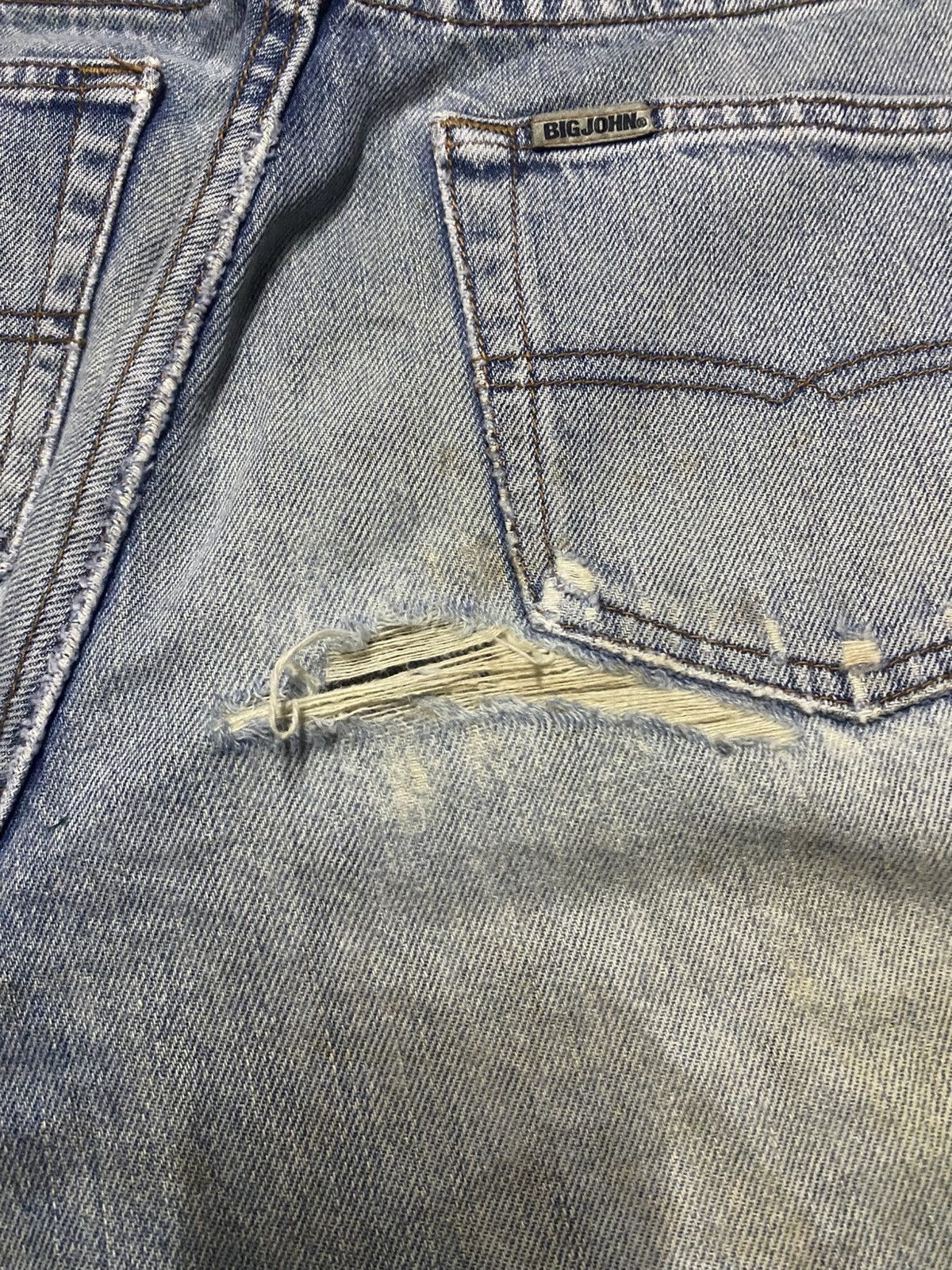 Big John Vintage Big John Grunge Distressed Straight Loose Jeans Size US 28 / EU 44 - 13 Thumbnail