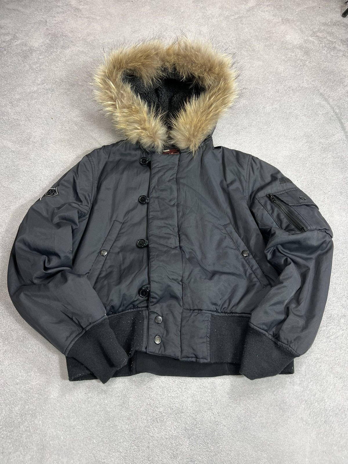 Yohji Yamamoto VTG Fur Hysteric Glamour Rick owens vibe bomber jacket y2k Size US S / EU 44-46 / 1 - 1 Thumbnail