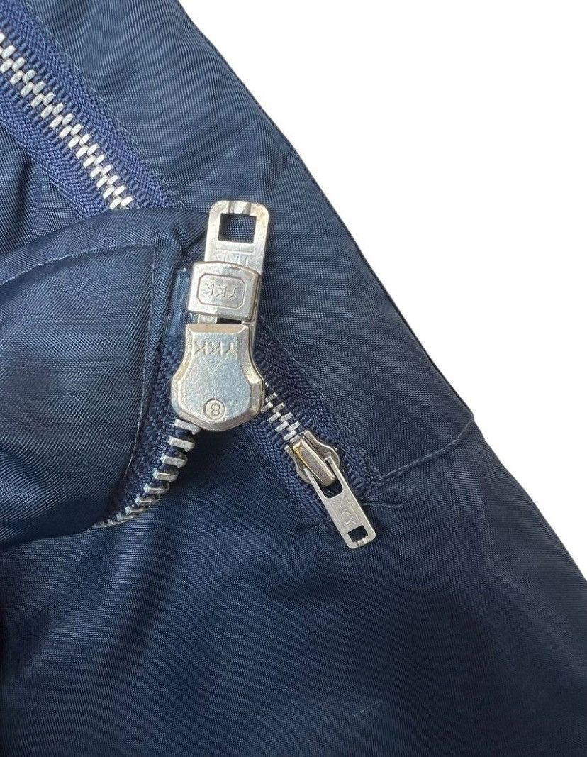 Vintage Vintage 80s Aviator Flight Zipper Navy Bomber Jacket Size US M / EU 48-50 / 2 - 9 Thumbnail
