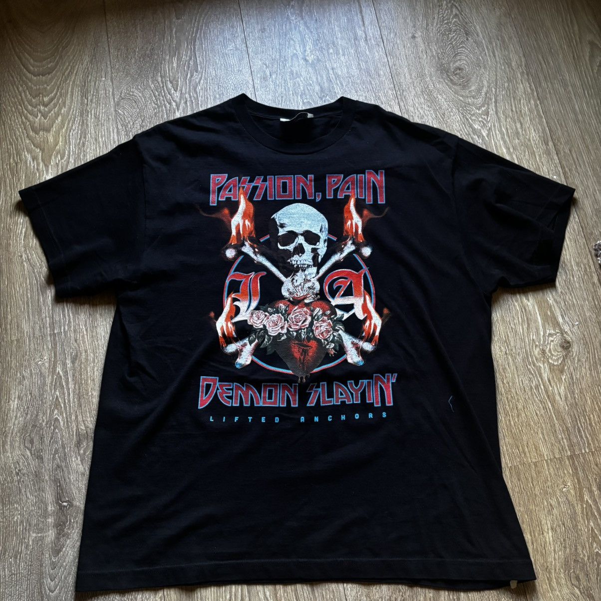 Lifted Anchors Black Lifted Anchors Passion Pass & Demon Slayin Graphic Tee Size US XL / EU 56 / 4 - 1 Thumbnail