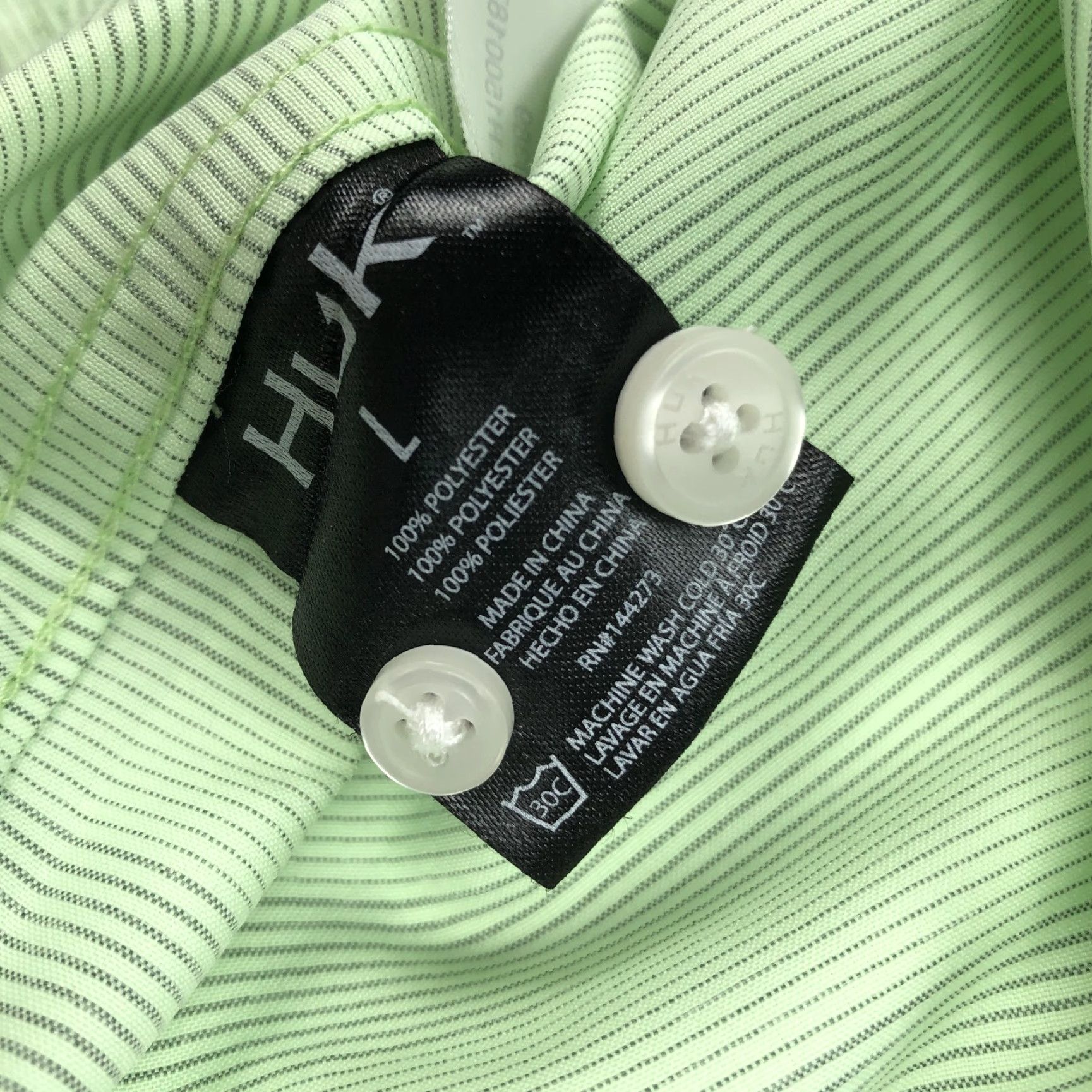 Vintage Huk Fishing Shirt Striped Short Sleeve Button-Down Mens L Green Size US L / EU 52-54 / 3 - 7 Thumbnail