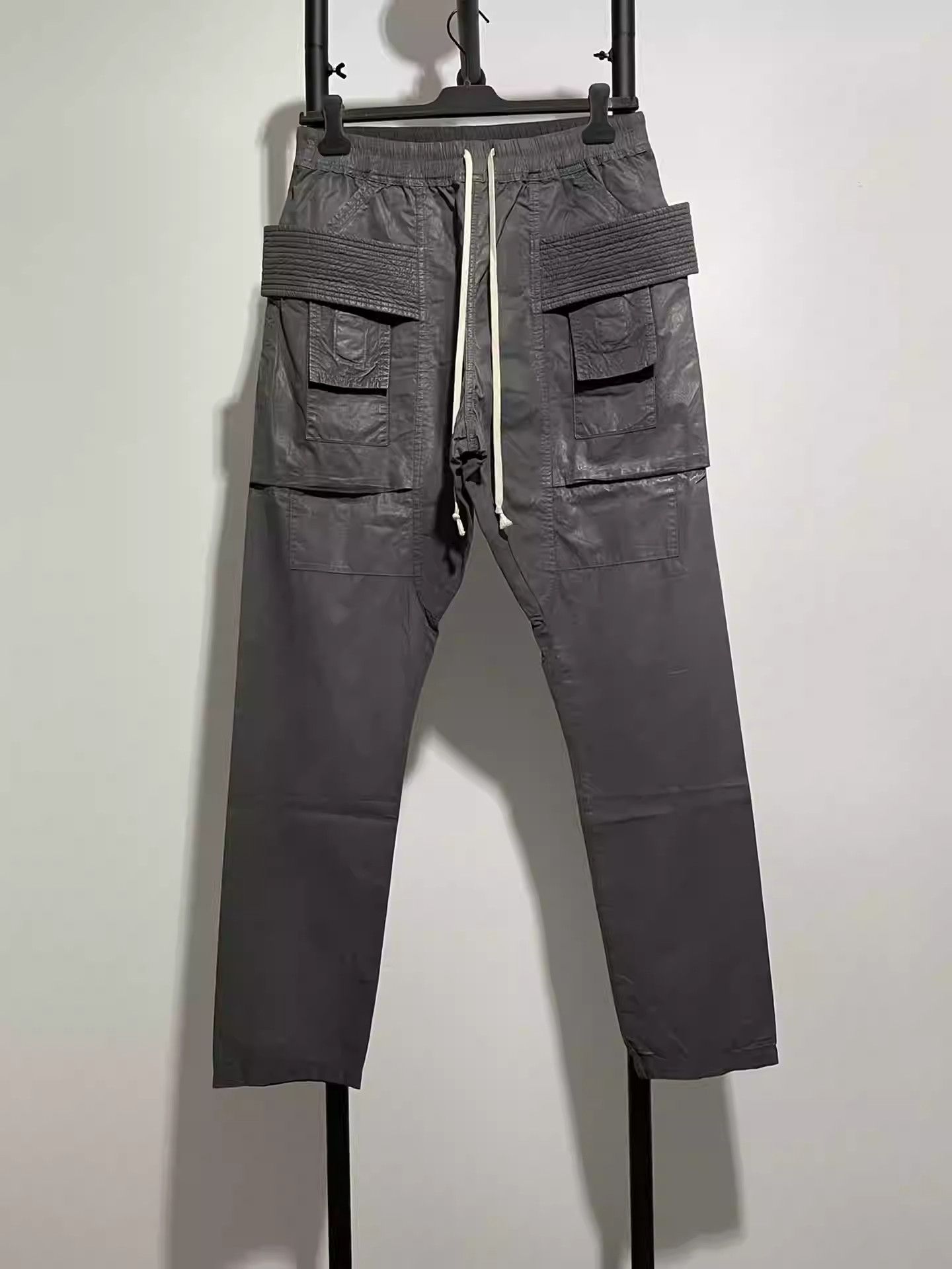 Rick Owens Rick Owens old waxed double-ring trousers Size US 32 / EU 48 - 1 Thumbnail