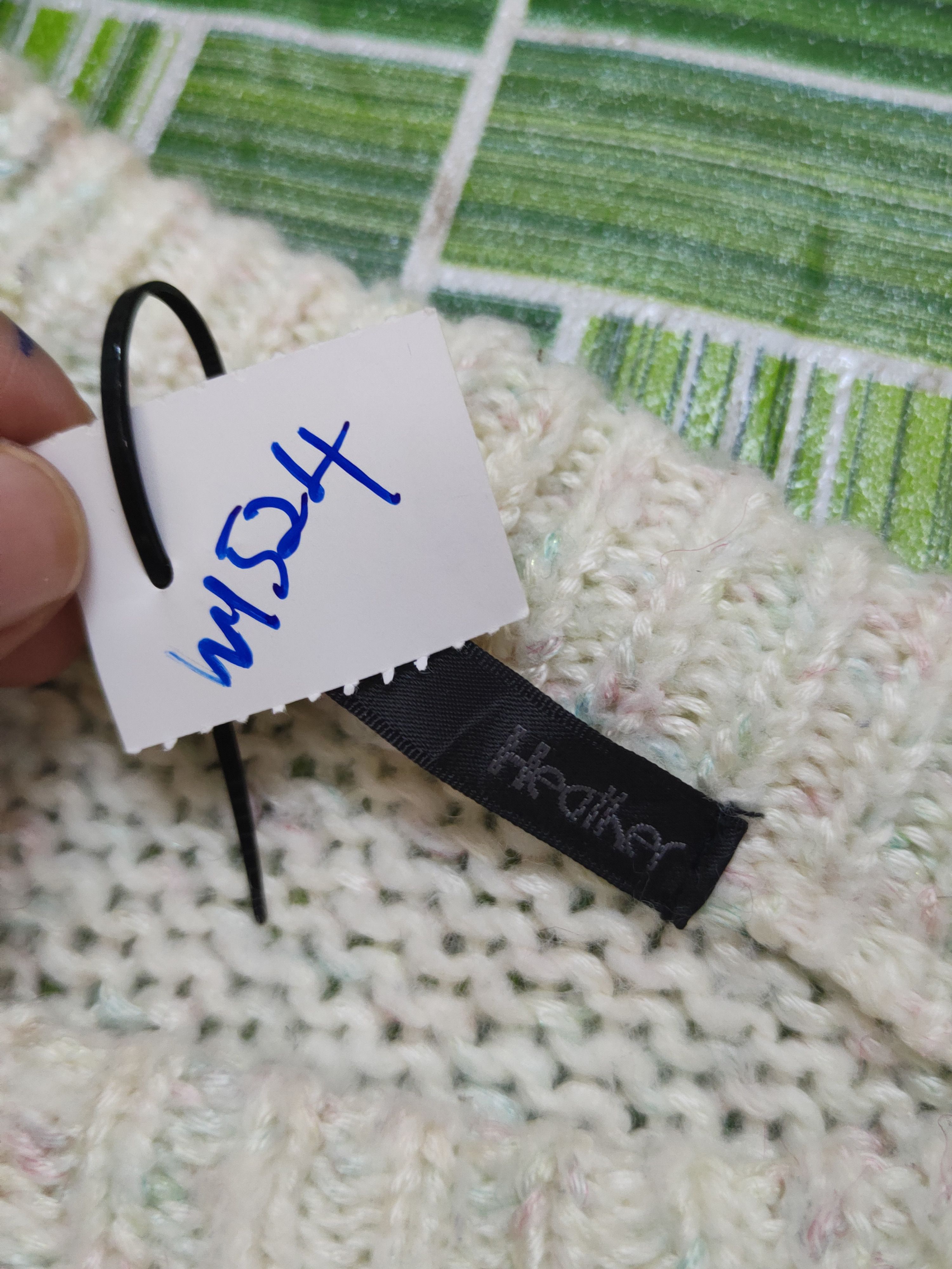 Japanese Brand × Vintage Heather Ivory Knitwear vintage plain Sweatshirts #W1524 Size US M / EU 48-50 / 2 - 11 Thumbnail