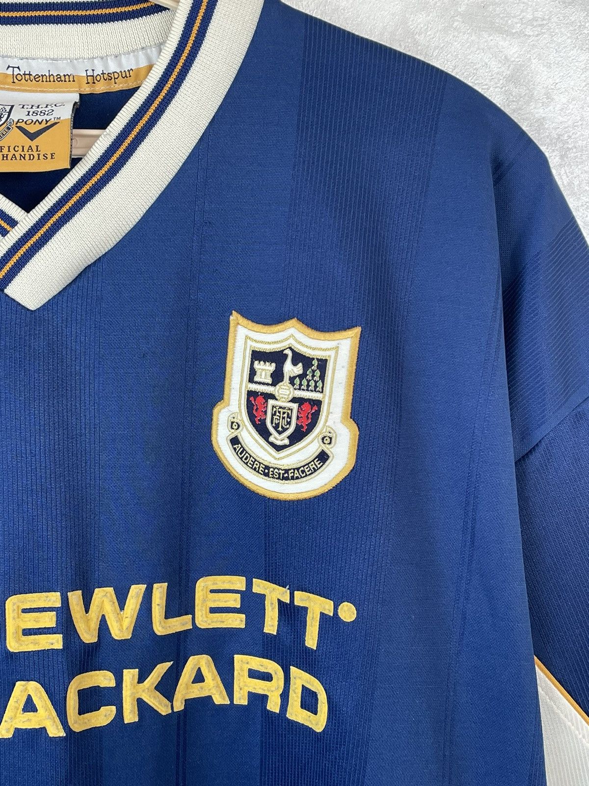 PONY Pony Tottenham Hotspur 1997-1998 Blue Away Soccer Jersey XL Size US XL / EU 56 / 4 - 3 Thumbnail