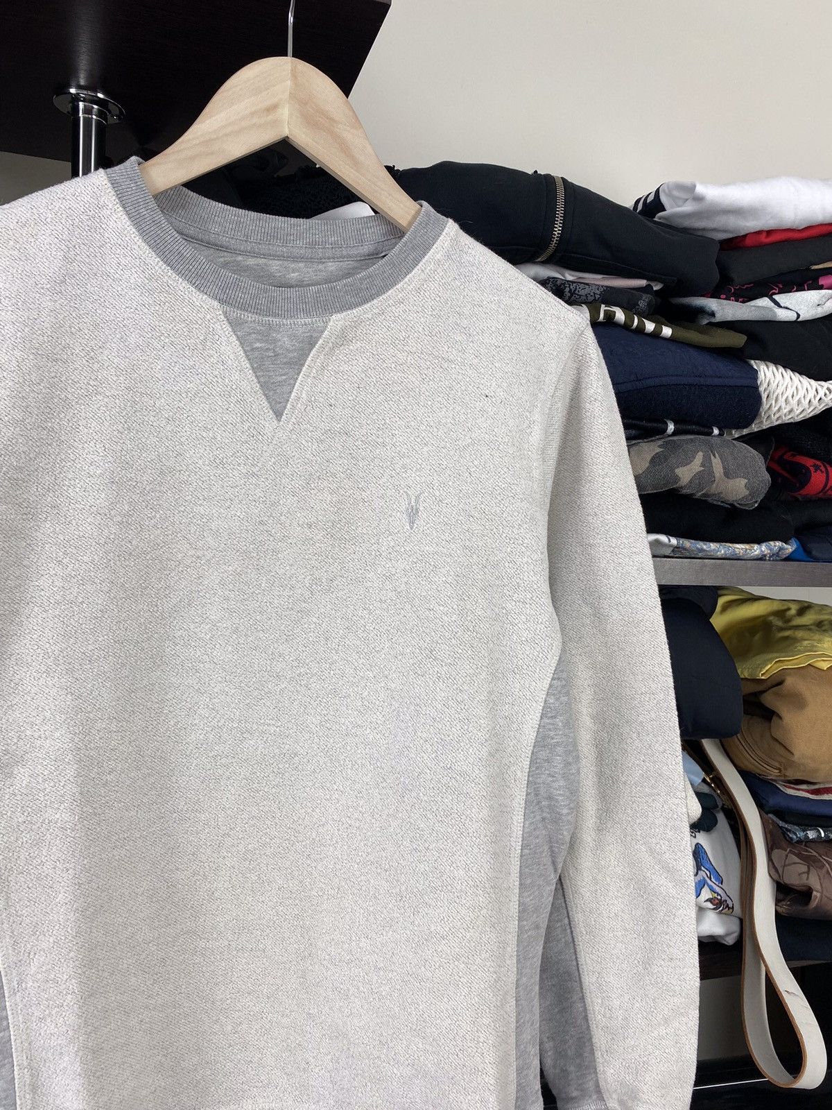 Allsaints × Vintage Vintage Allsaints Base Mini Logo Sweatshirt Size US S / EU 44-46 / 1 - 3 Thumbnail