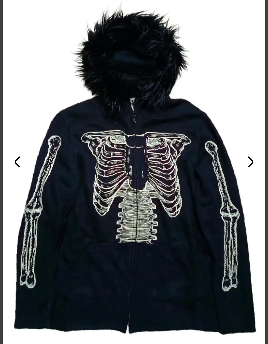 Gap Skeleton Fur Hoodie Like Holister Size S / US 4 / IT 40 - 2 Thumbnail