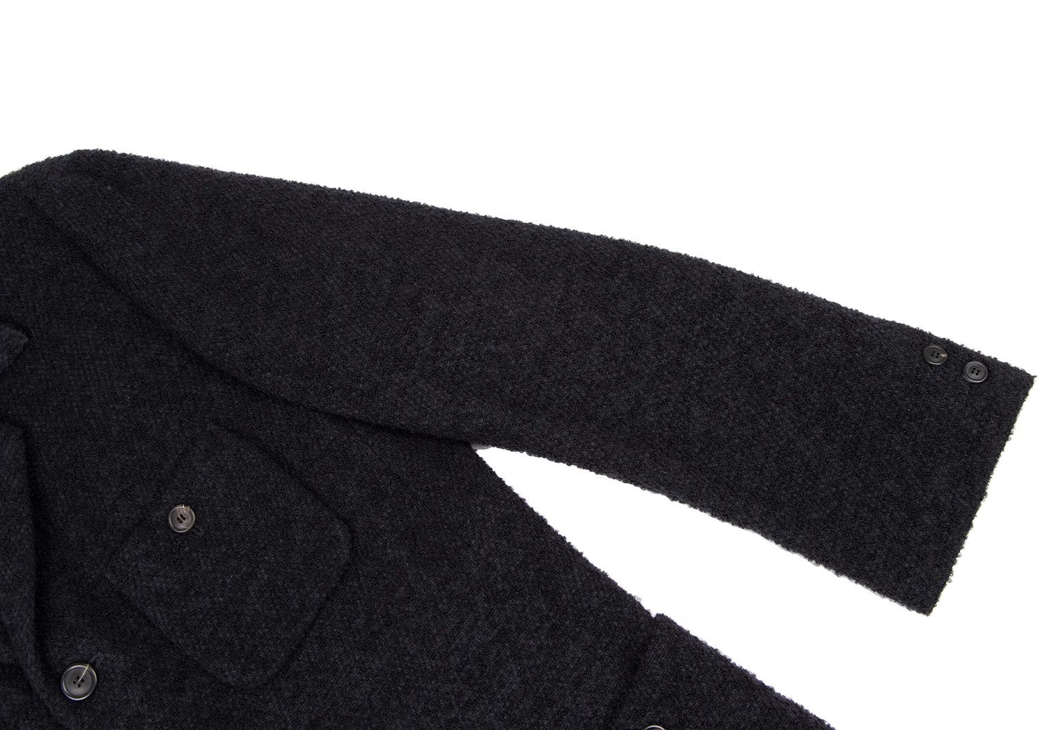 Issey Miyake Wool Blend Patch Pocket Knit Jacket in Navy, Size L Size US L / EU 52-54 / 3 - 7 Thumbnail