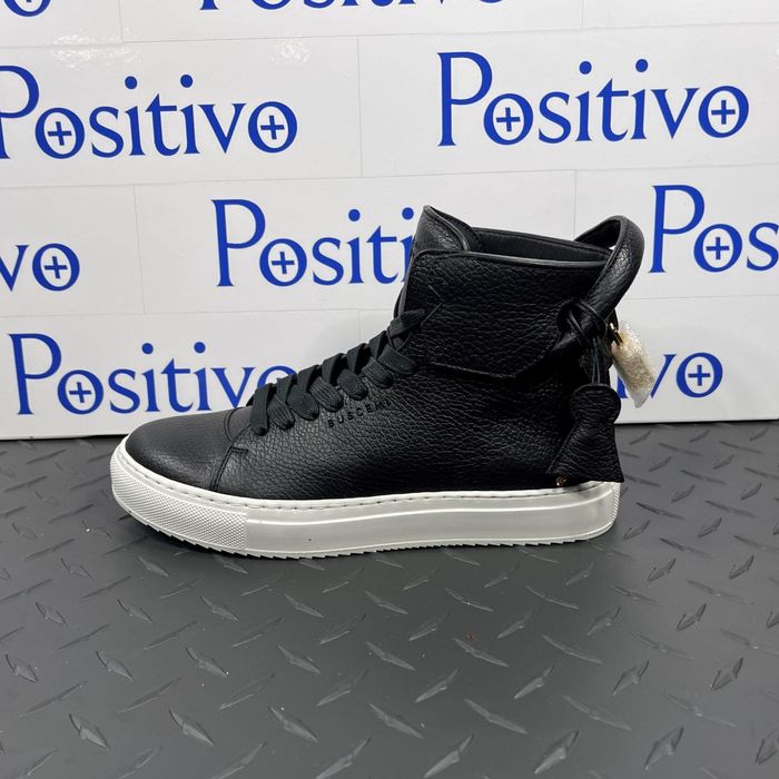 Buscemi Buscemi 125MM Black White Leather High Top Sneakers US 5